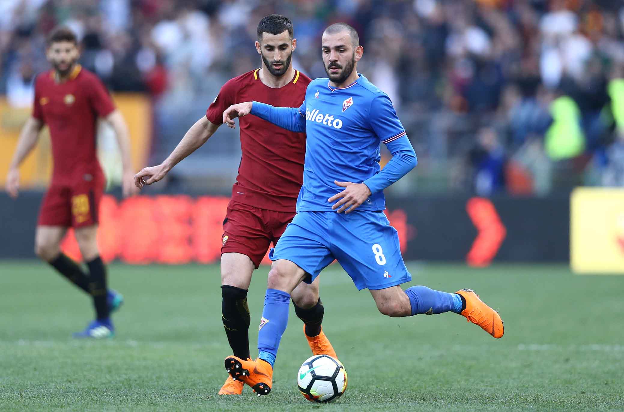 ROMA-FIORENTINA 07-04-2018. RICCARDO SAPONARA E GONALONS. SILPRESS/GALASSI SILVANO