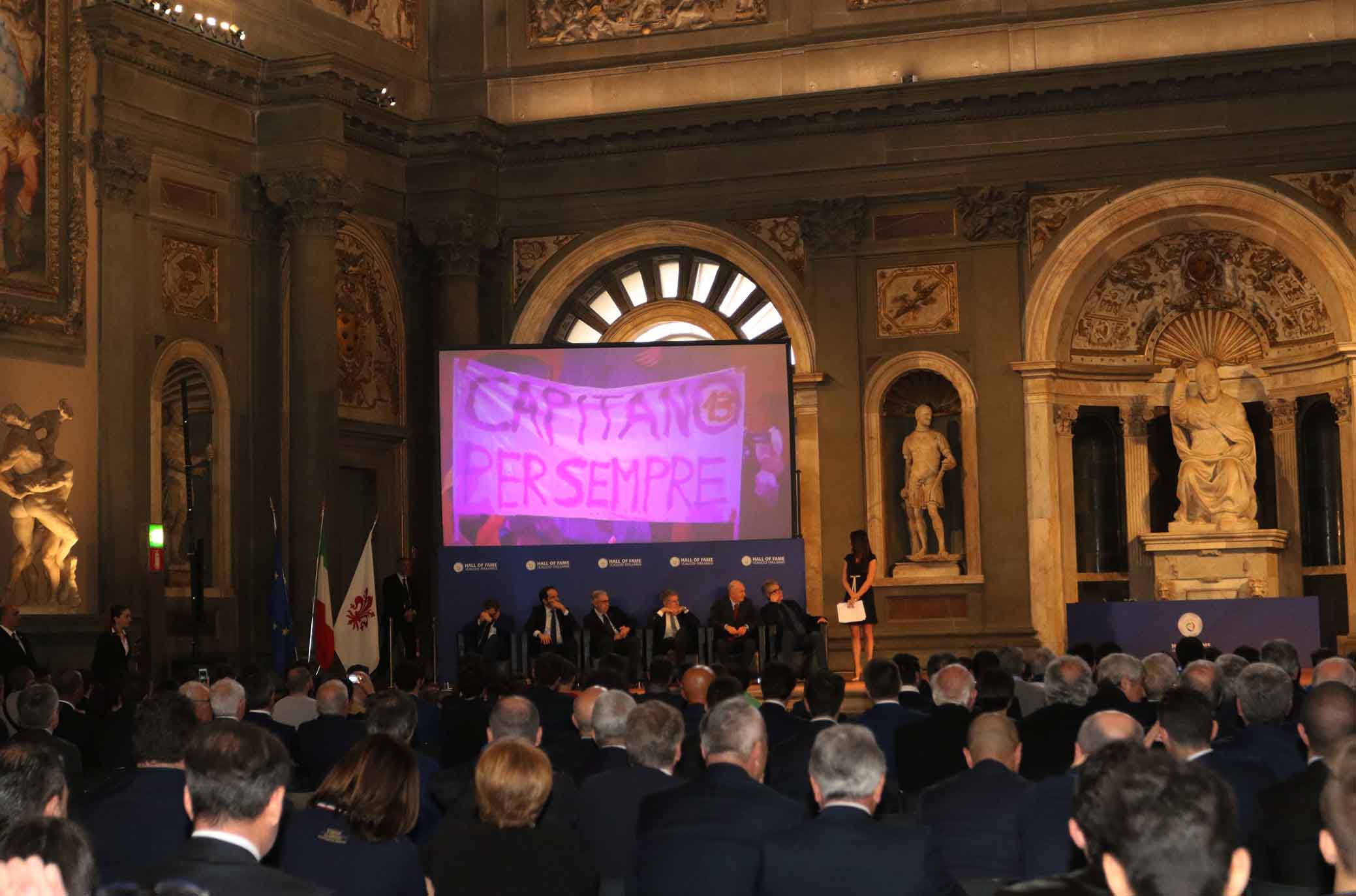 FIRENZE 09-04-2018 HALL OF FAME. SALONE DEI CINQUECENTO PALAZZO VECCHIO. IN RICORDO DI DAVIDE ASTORI. SILPRESS/GALASSI SILANO