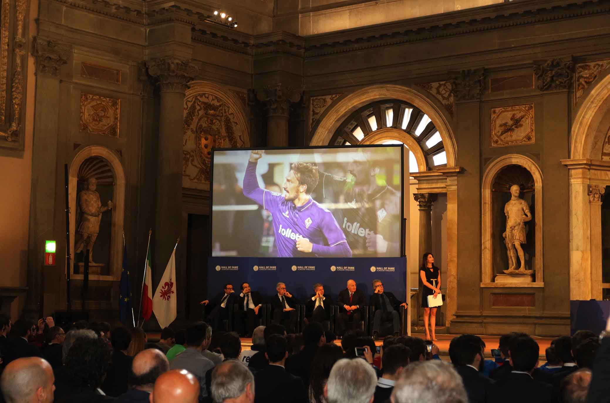 FIRENZE 09-04-2018 HALL OF FAME. SALONE DEI CINQUECENTO PALAZZO VECCHIO. IN RICORDO DI DAVIDE ASTORI. SILPRESS/GALASSI SILANO