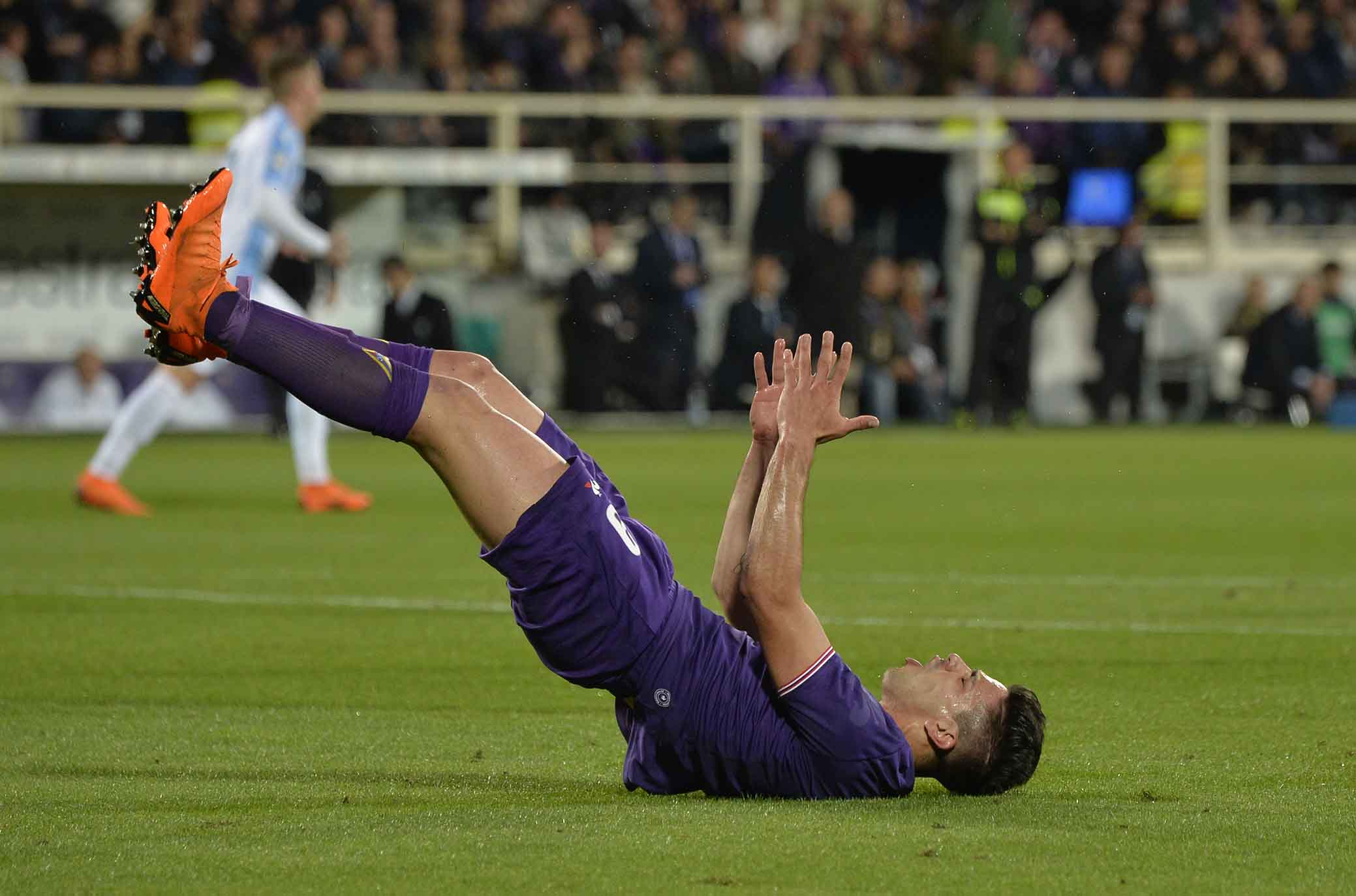 FIORENTINA-LAZIO 18-04-2018 L'IRA DI GIOVANNI SIMEONE. SILPRESS/GALASSI SILVANO