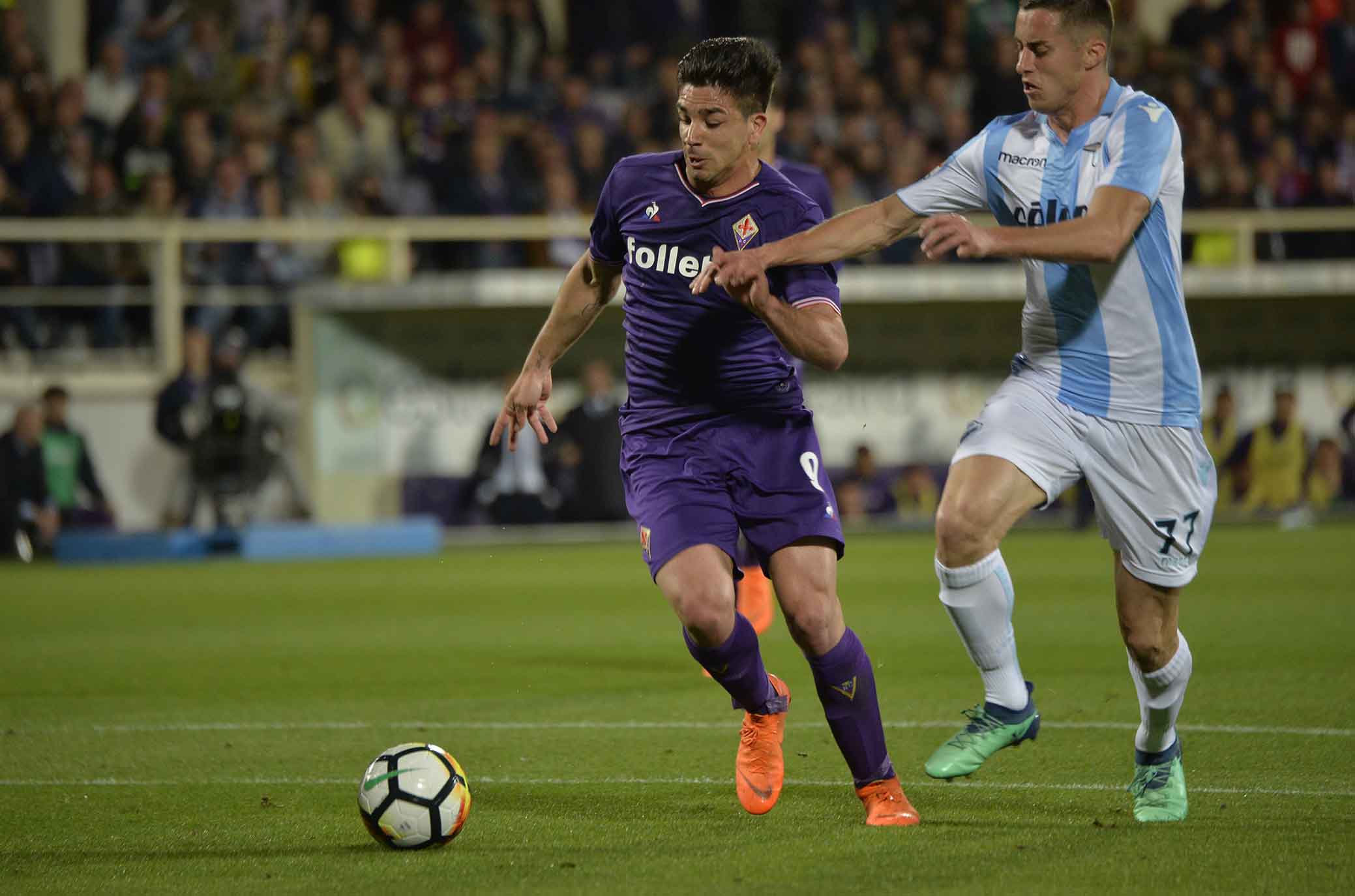 FIORENTINA-LAZIO 18-04-2018 GIOVANNI SIMEONE E MARUSIC. SILPRESS/GALASSI SILVANO