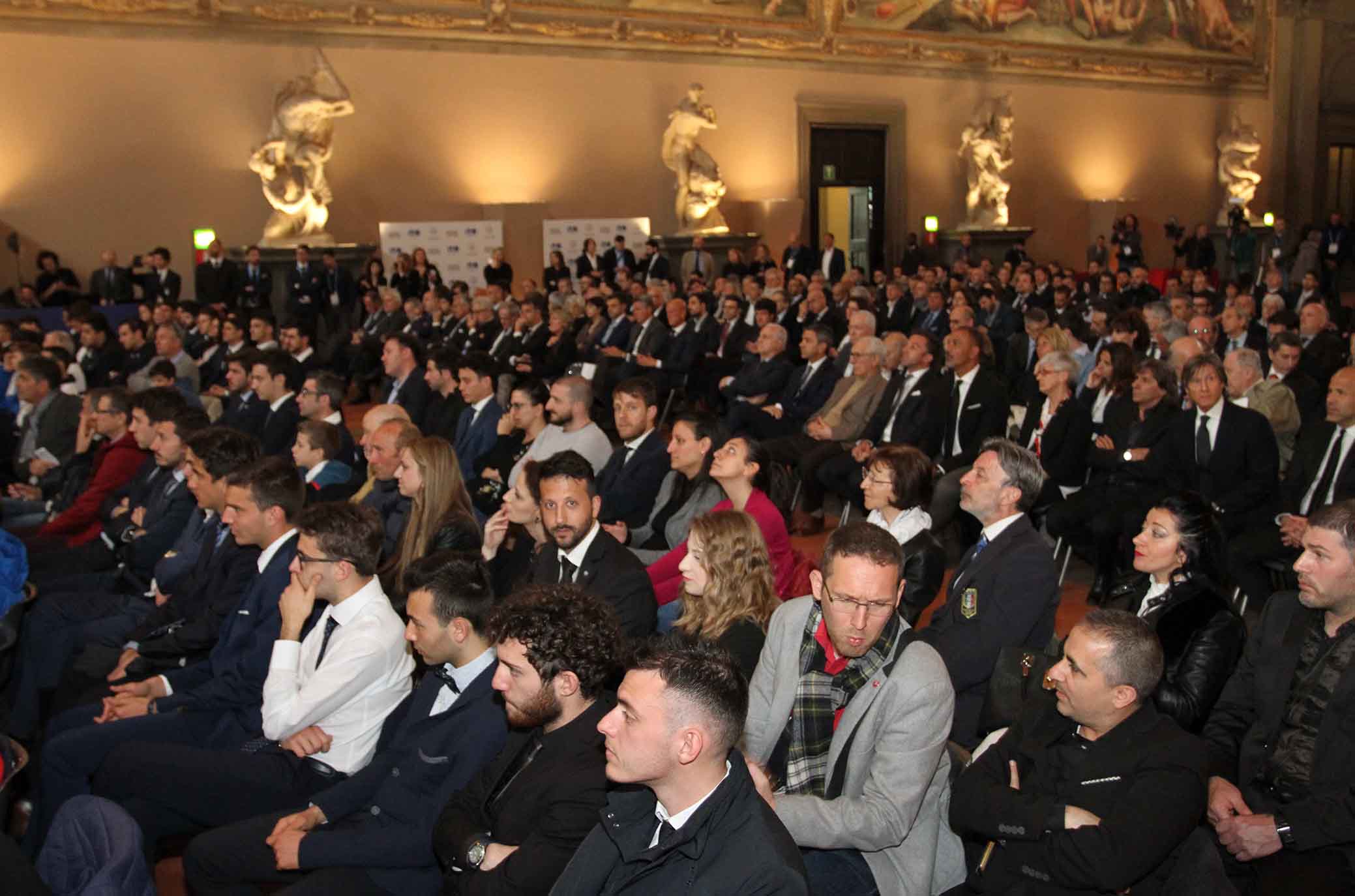 FIRENZE 09-04-2018 HALL OF FAME. SALONE DEI CINQUECENTO PALAZZO VECCHIO. IN RICORDO DI DAVIDE ASTORI. SILPRESS/GALASSI SILANO