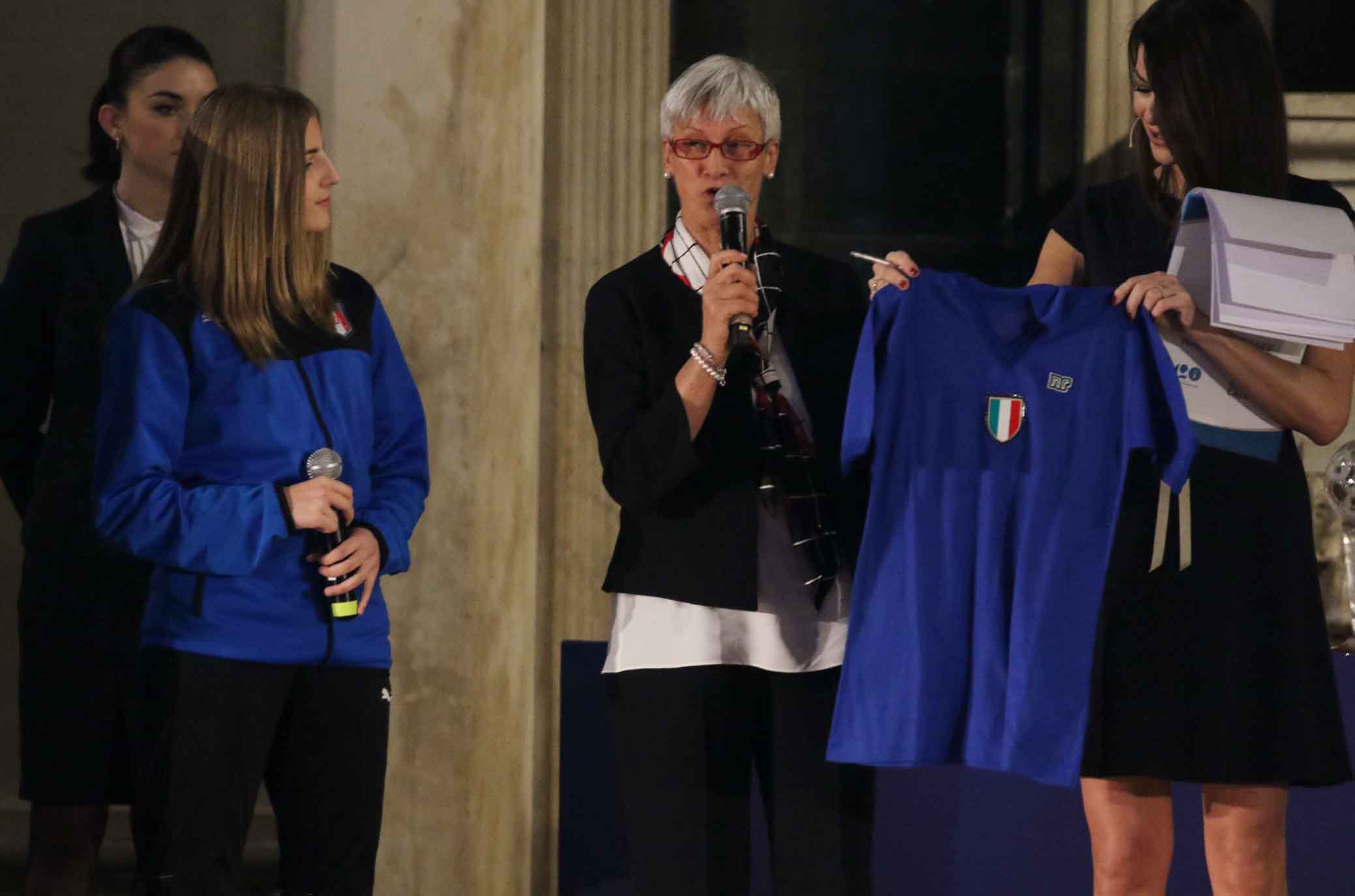 FIRENZE 09-04-2018 HALL OF FAME. SALONE DEI CINQUECENTO PALAZZO VECCHIO. ELISABETTA VIGNOTTO E ILARIA D'AMICO. SILPRESS/GALASSI SILANO