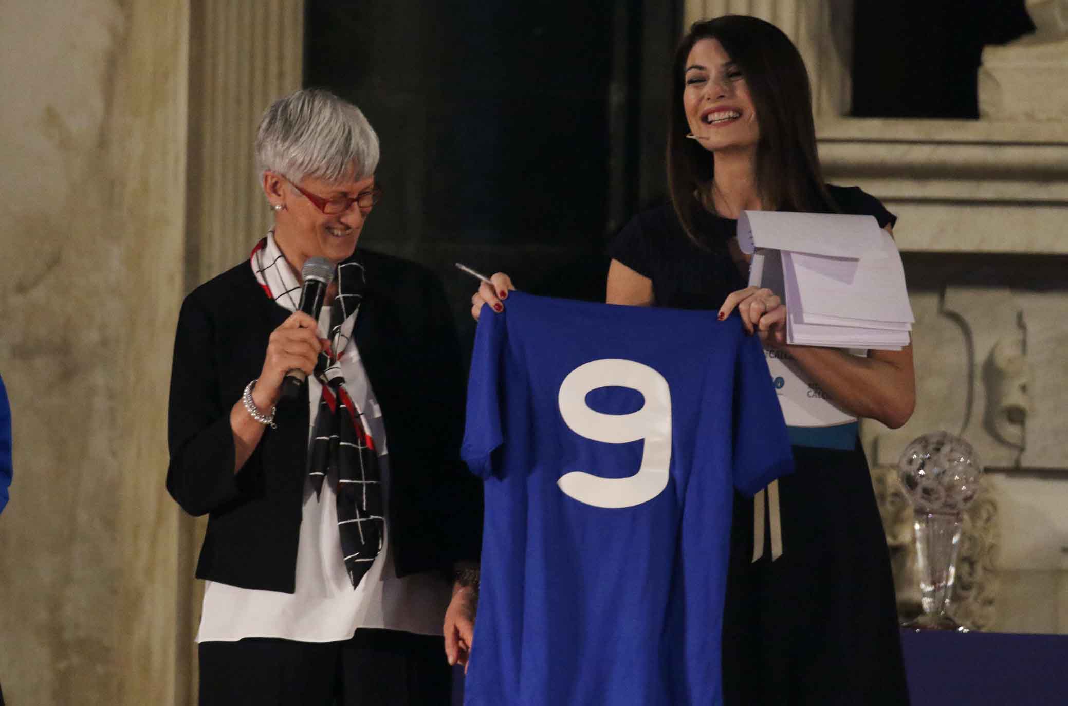 FIRENZE 09-04-2018 HALL OF FAME. SALONE DEI CINQUECENTO PALAZZO VECCHIO. ELISABETTA VIGNOTTO E ILARIA D'AMICO. SILPRESS/GALASSI SILANO
