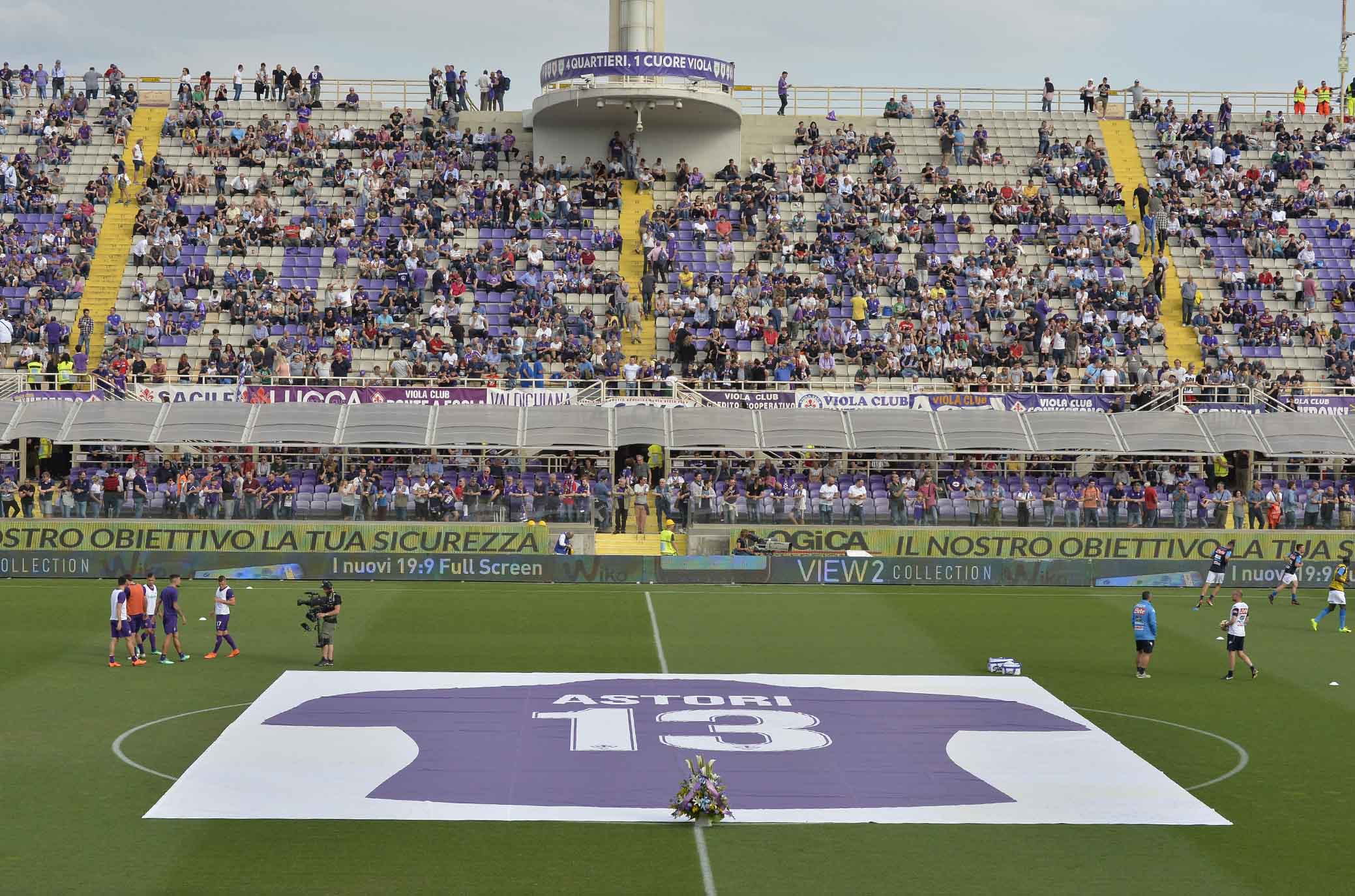 FIORENTINA-NAPOLI 29-04-2018 IN RICORDO DI DAVIDE ASTORI. SILPRESS/GALASSI SILVANO