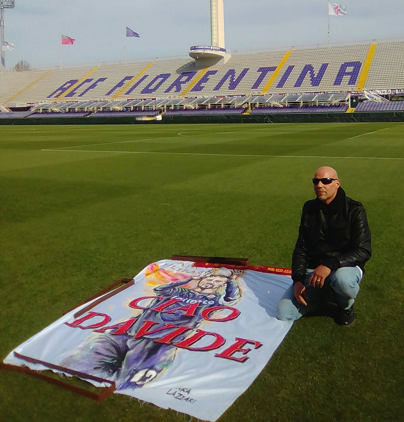 Tifosi della Roma, striscione speciale per Astori al Franchi (FOTO/VIDEO)