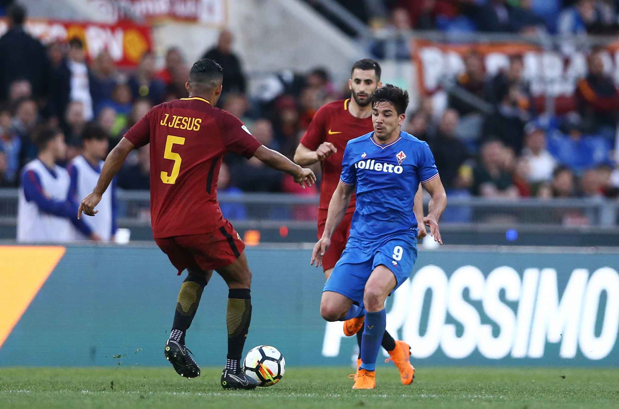 ROMA-FIORENTINA 07-04-2018. GIOVANNI SIMEONE E JESUS. SILPRESS/GALASSI SILVANO