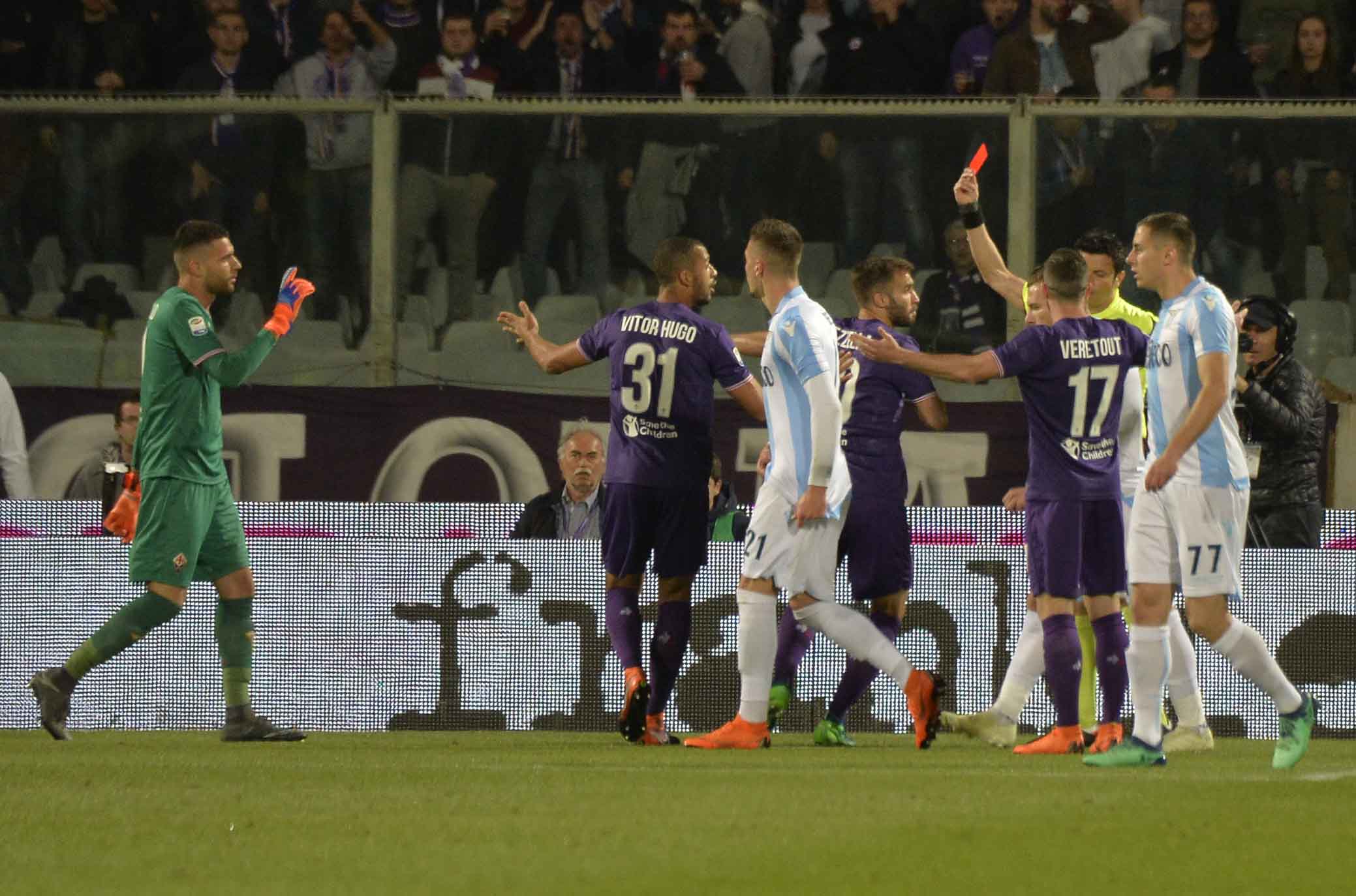 FIORENTINA-LAZIO 18-04-2018 ROSSO A MARCO SPORTIELLO. SILPRESS/GALASSI SILVANO