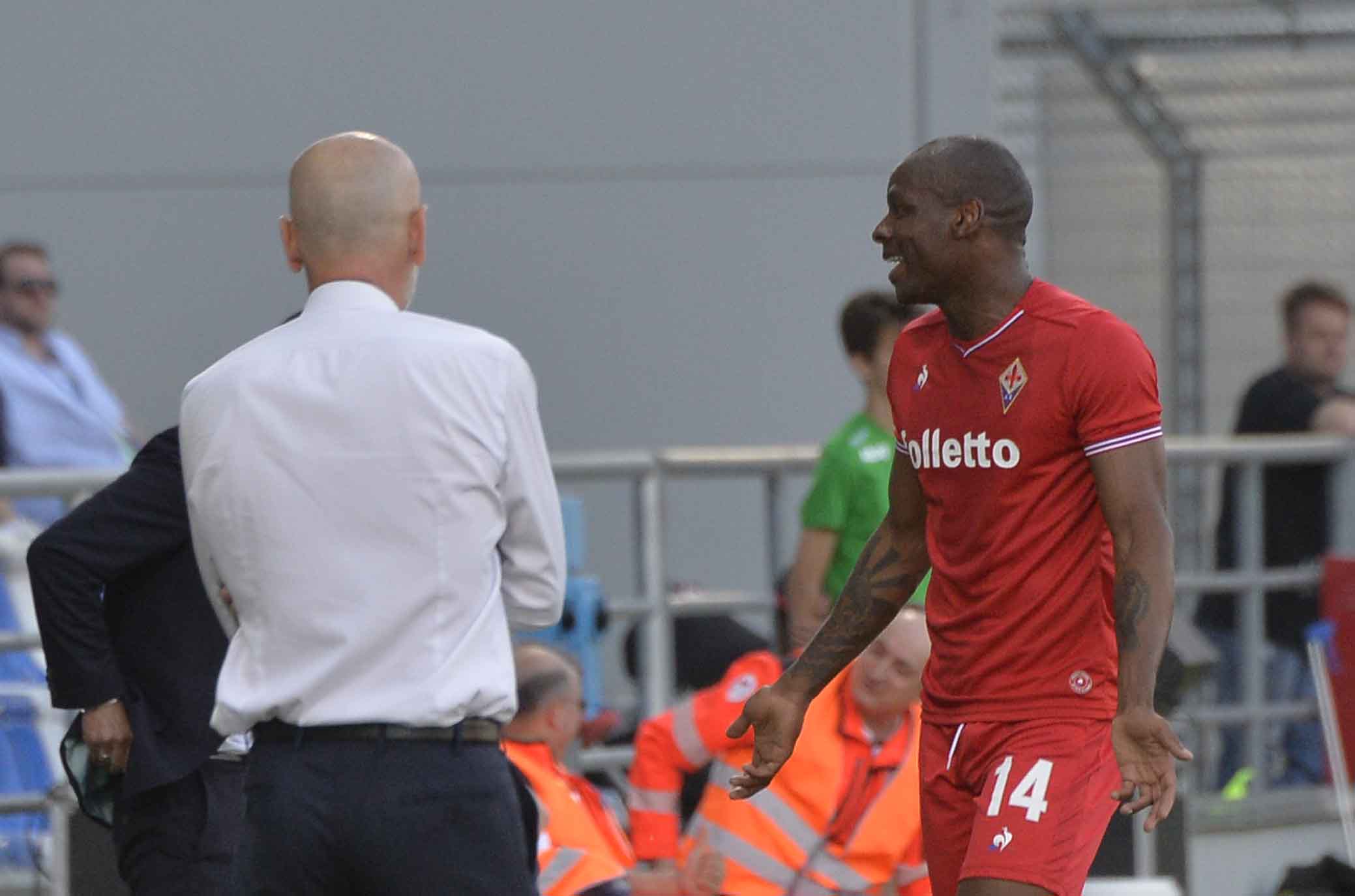 SASSUOLO-FIORENTINA 21-04-2018 STEFANO PIOLI E DABO. SILPRESS/GALASSI SILVANO