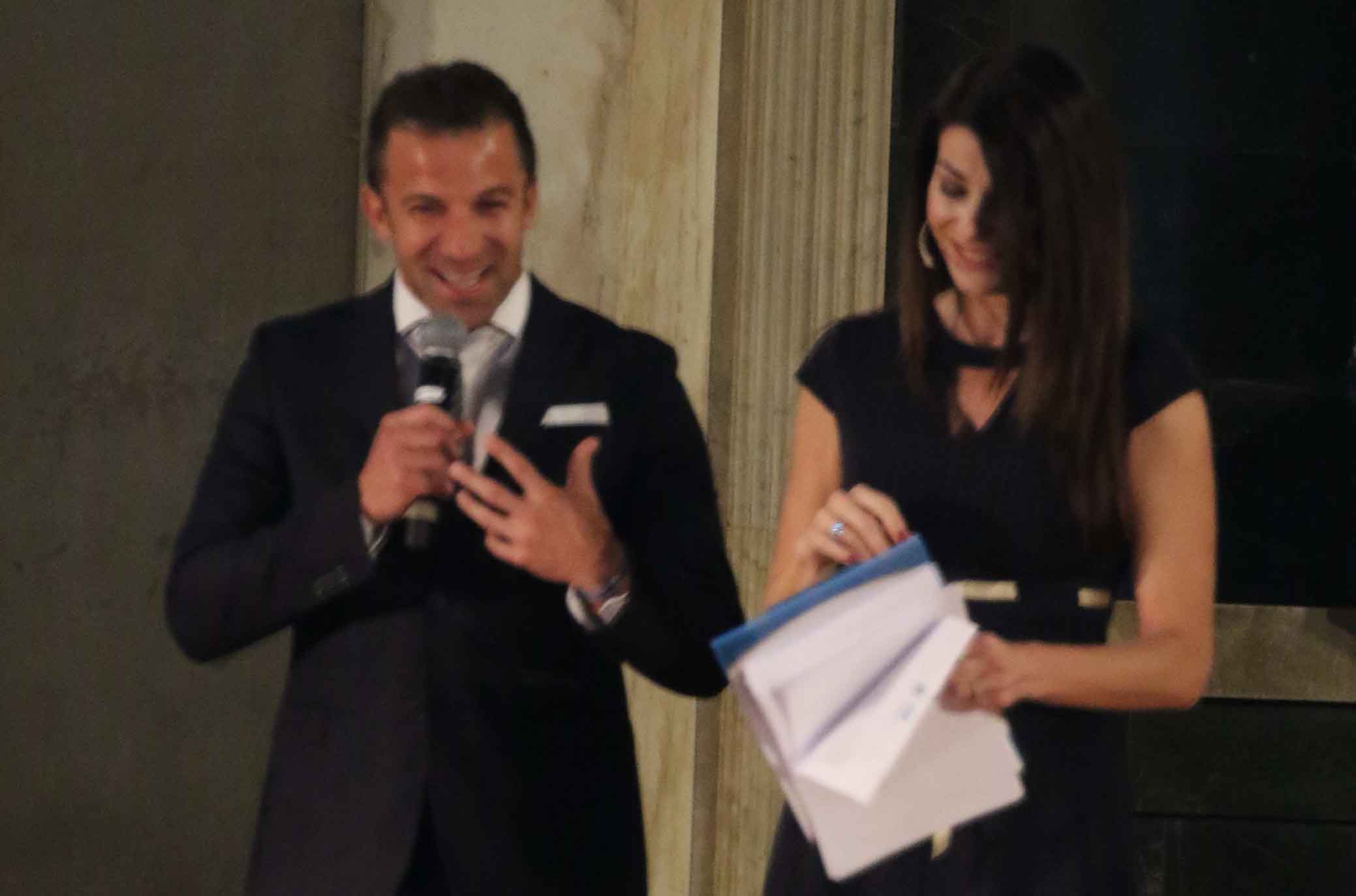FIRENZE 09-04-2018 HALL OF FAME. SALONE DEI CINQUECENTO PALAZZO VECCHIO. ALESSANDRO DEL PIERO E ILARIA D'AMICO. SILPRESS/GALASSI SILANO