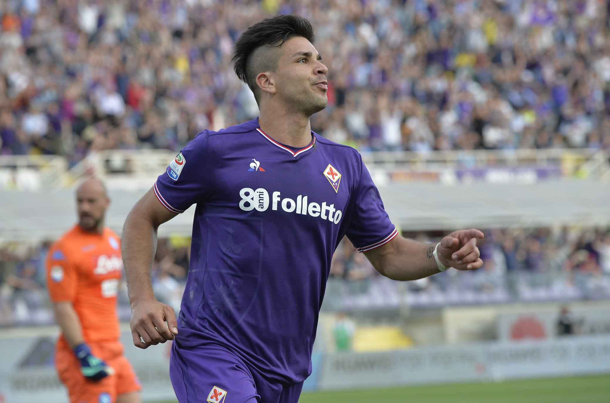 FIORENTINA-NAPOLI 29-04-2018 ESULTANZA DI GIOVANNI SIMEONE. SILPRESS/GALASSI SILVANO