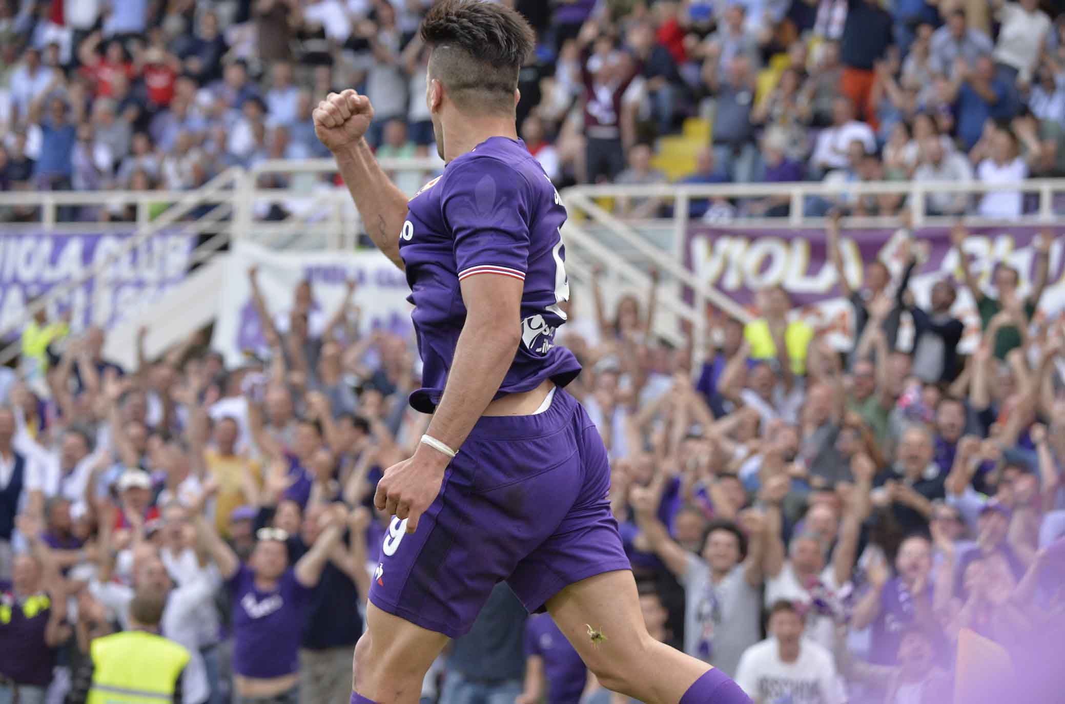 FIORENTINA-NAPOLI 29-04-2018 ESULTANZA DI GIOVANNI SIMEONE. SILPRESS/GALASSI SILVANO