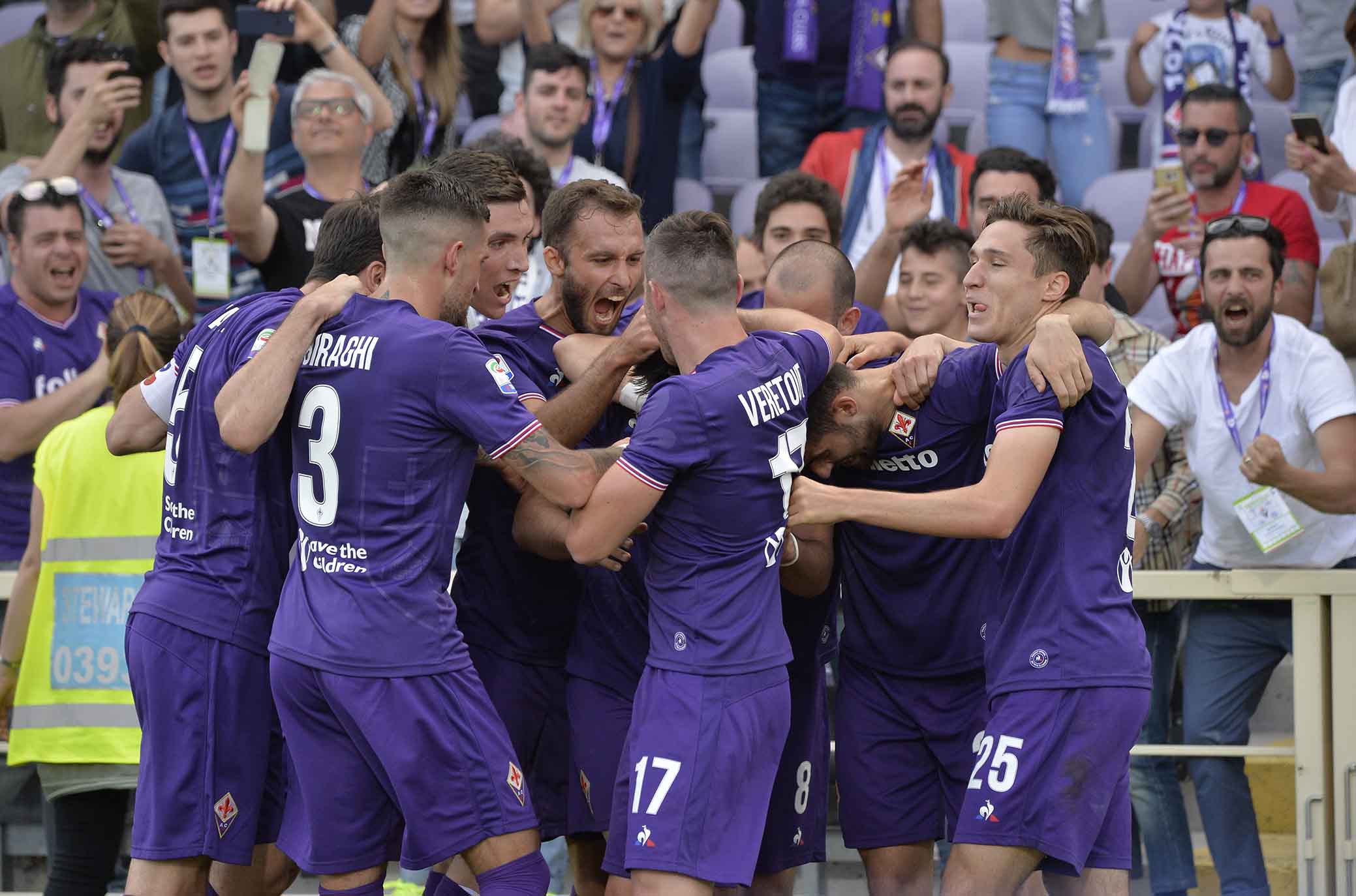 FIORENTINA-NAPOLI 29-04-2018 ESULTANZA DI GIOVANNI SIMEONE. SILPRESS/GALASSI SILVANO