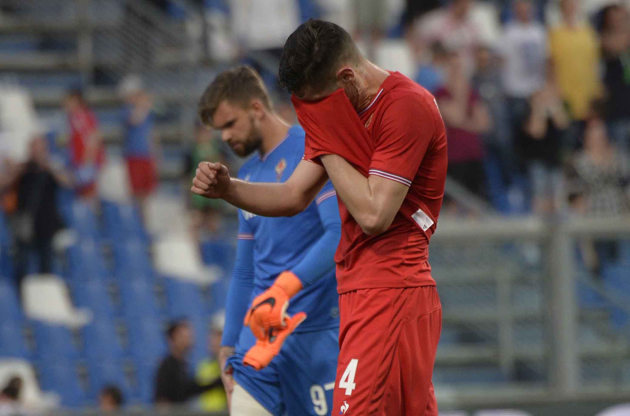SASSUOLO-FIORENTINA 21-04-2018 DELUSIONE DI NIKOLA MILENKOVIC. SILPRESS/GALASSI SILVANO
