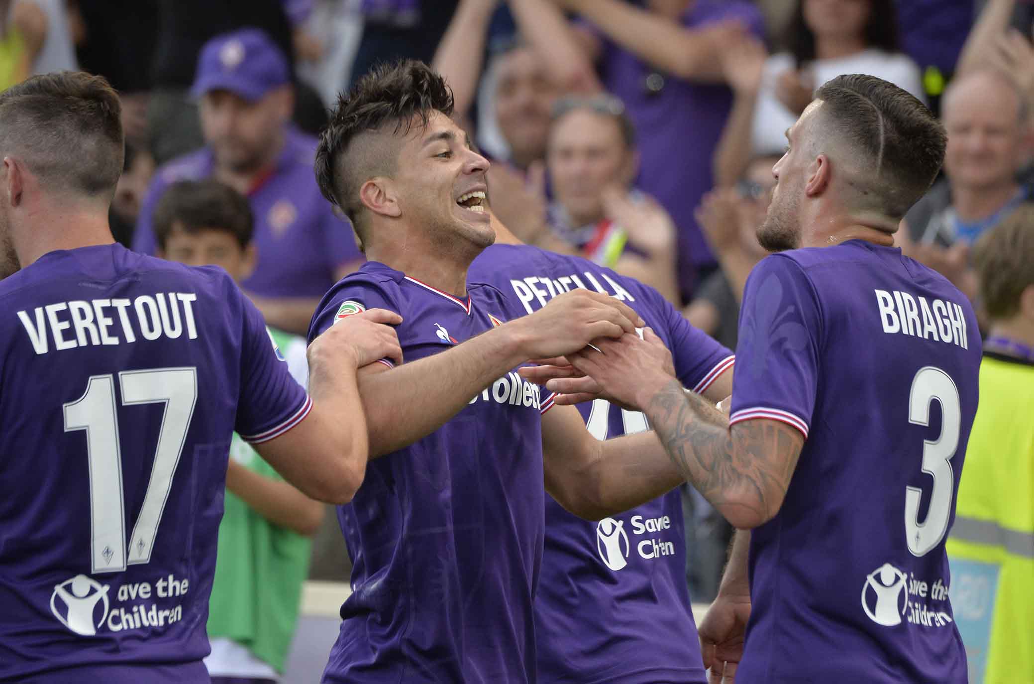 FIORENTINA-NAPOLI 29-04-2018 ESULTANZA DI GIOVANNI SIMEONE. SILPRESS/GALASSI SILVANO