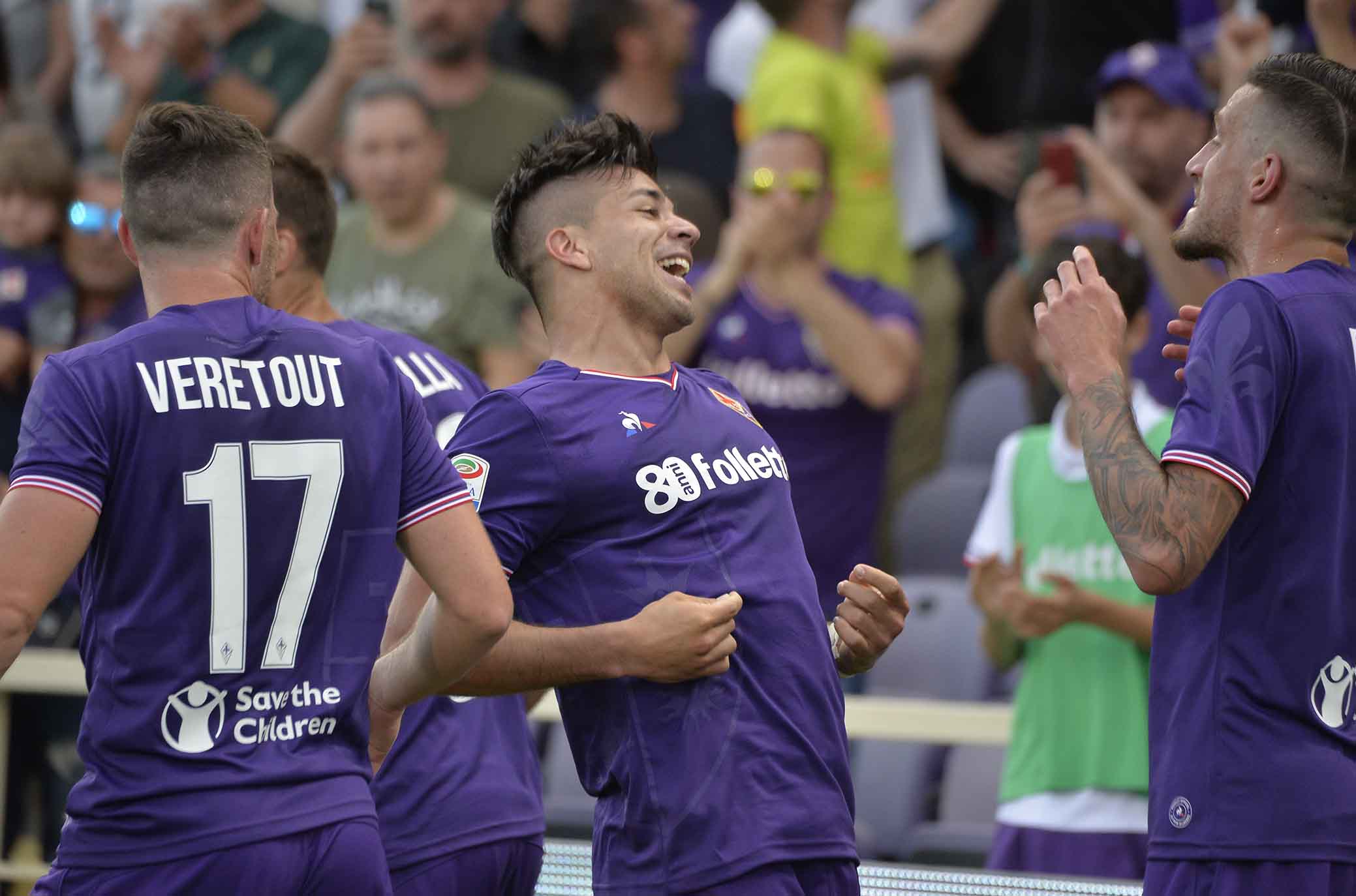 FIORENTINA-NAPOLI 29-04-2018 ESULTANZA DI GIOVANNI SIMEONE. SILPRESS/GALASSI SILVANO