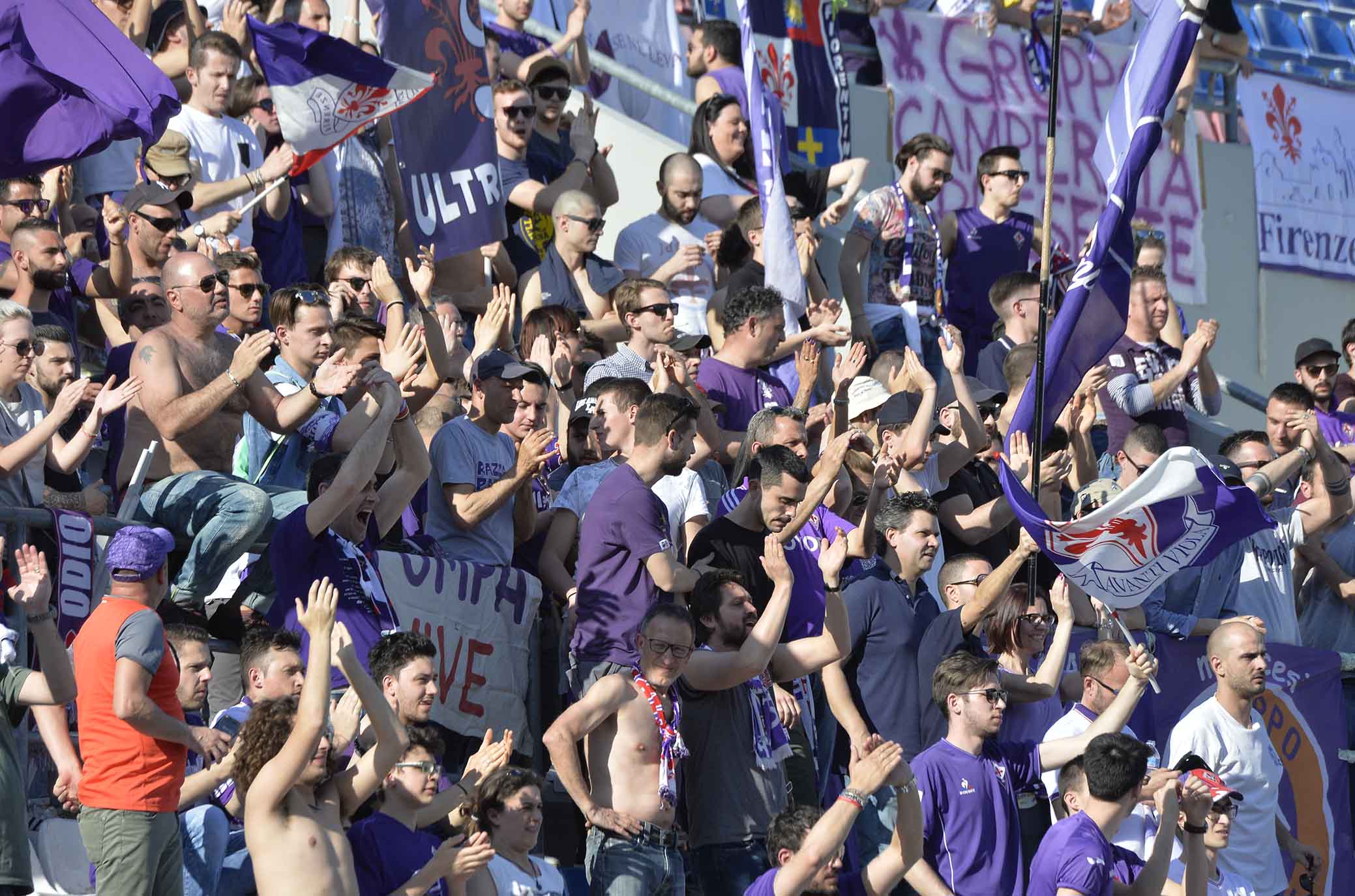 SASSUOLO-FIORENTINA 21-04-2018 tifosi. SILPRESS/GALASSI SILVANO