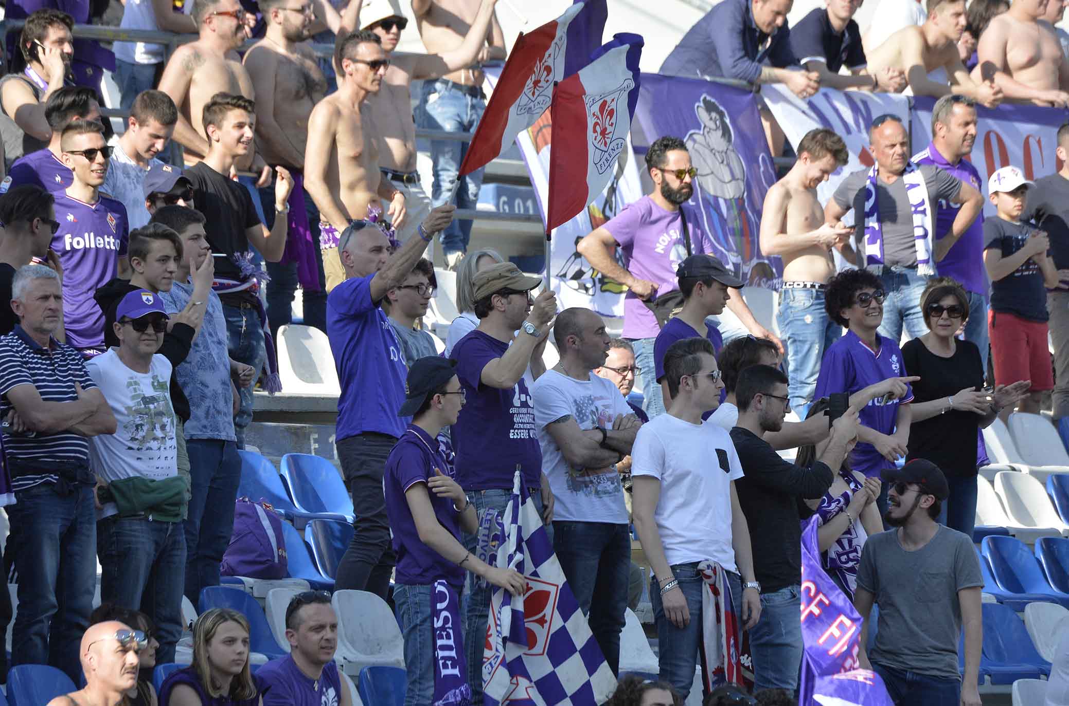 SASSUOLO-FIORENTINA 21-04-2018 tifosi. SILPRESS/GALASSI SILVANO