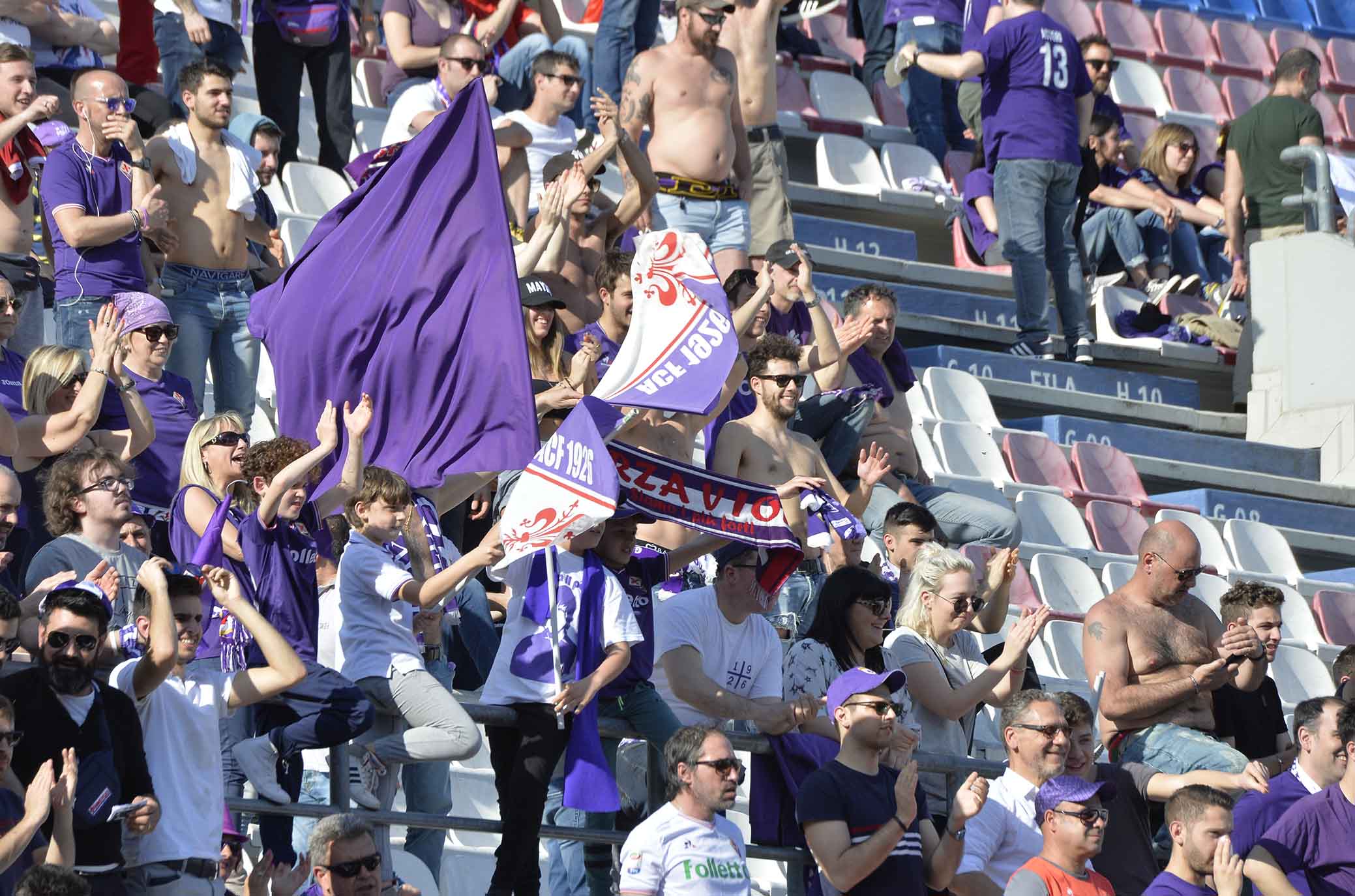 SASSUOLO-FIORENTINA 21-04-2018 tifosi. SILPRESS/GALASSI SILVANO