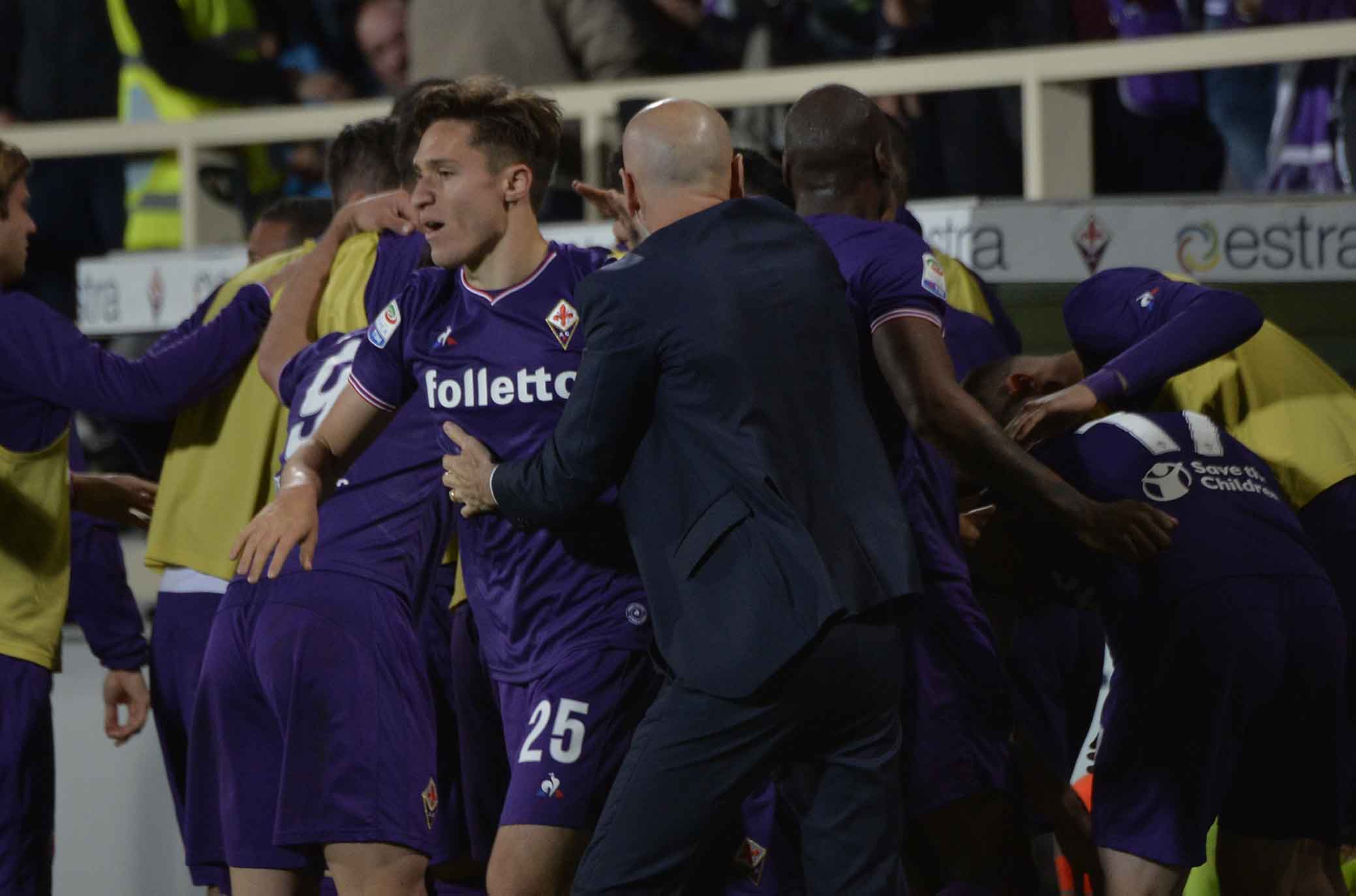 FIORENTINA-LAZIO 18-04-2018 ESULTANZA DI JORDAN VERETOUT. SILPRESS/GALASSI SILVANO