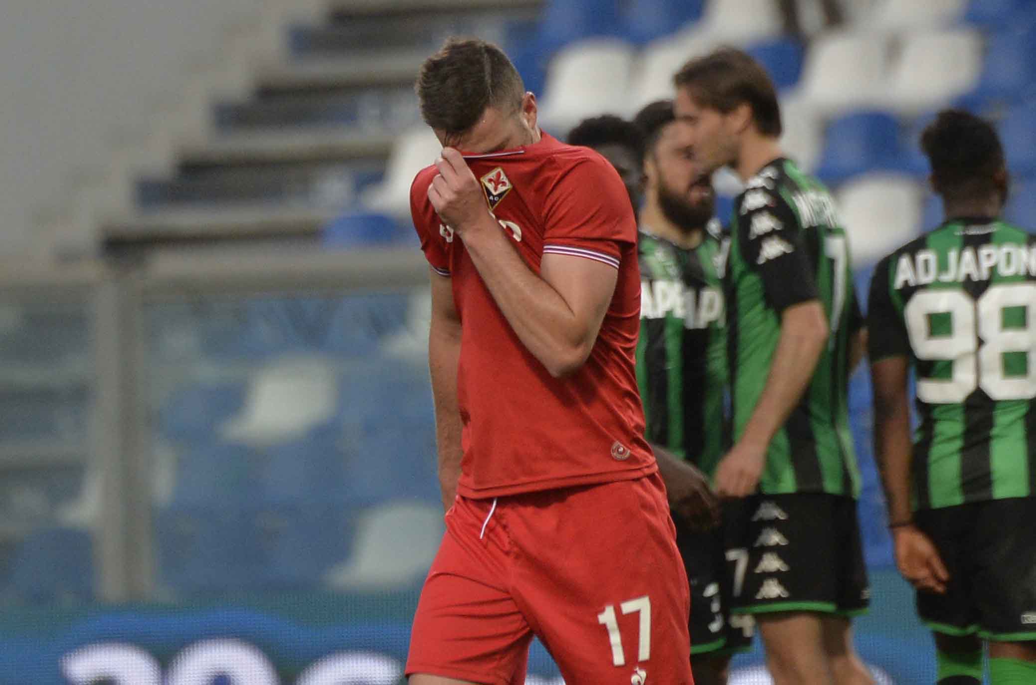 SASSUOLO-FIORENTINA 21-04-2018 DELUSIONE DI JORDAN VERETOUT. SILPRESS/GALASSI SILVANO