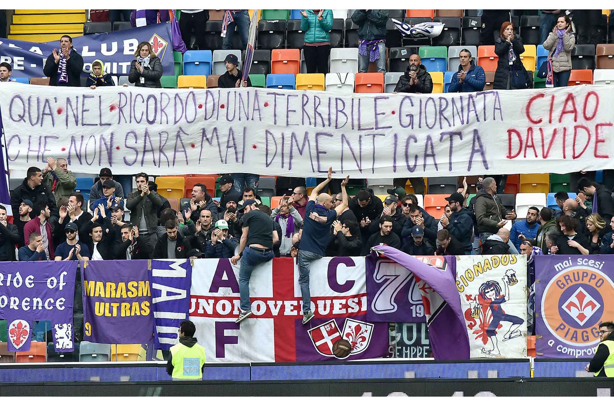 La Fiorentina torna a Udine, dove quasi un anno fa perse la vita il Capitano Davide Astori