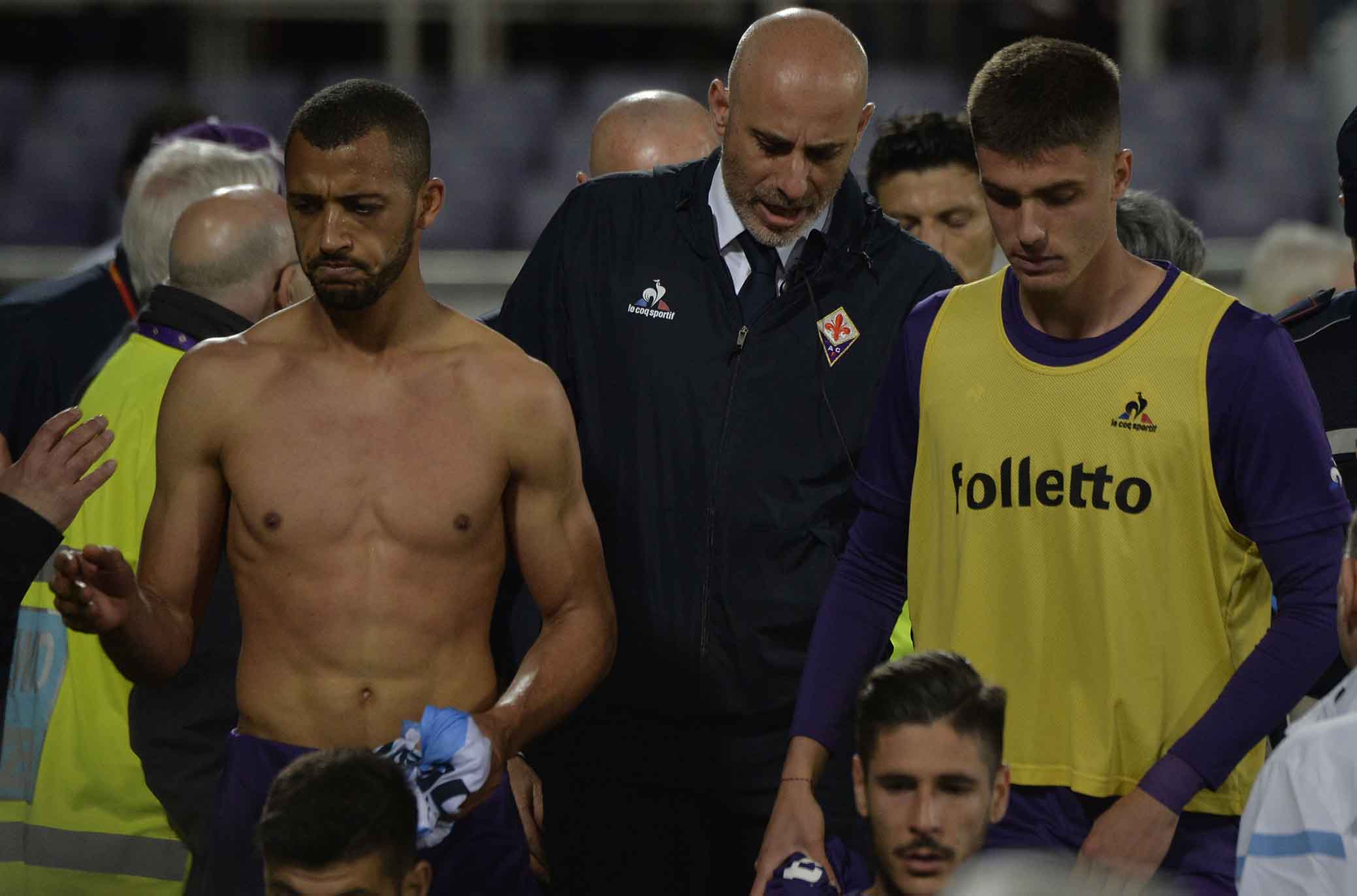 FIORENTINA-LAZIO 18-04-2018 DELUSIONE DI VITOR HUGO. SILPRESS/GALASSI SILVANO