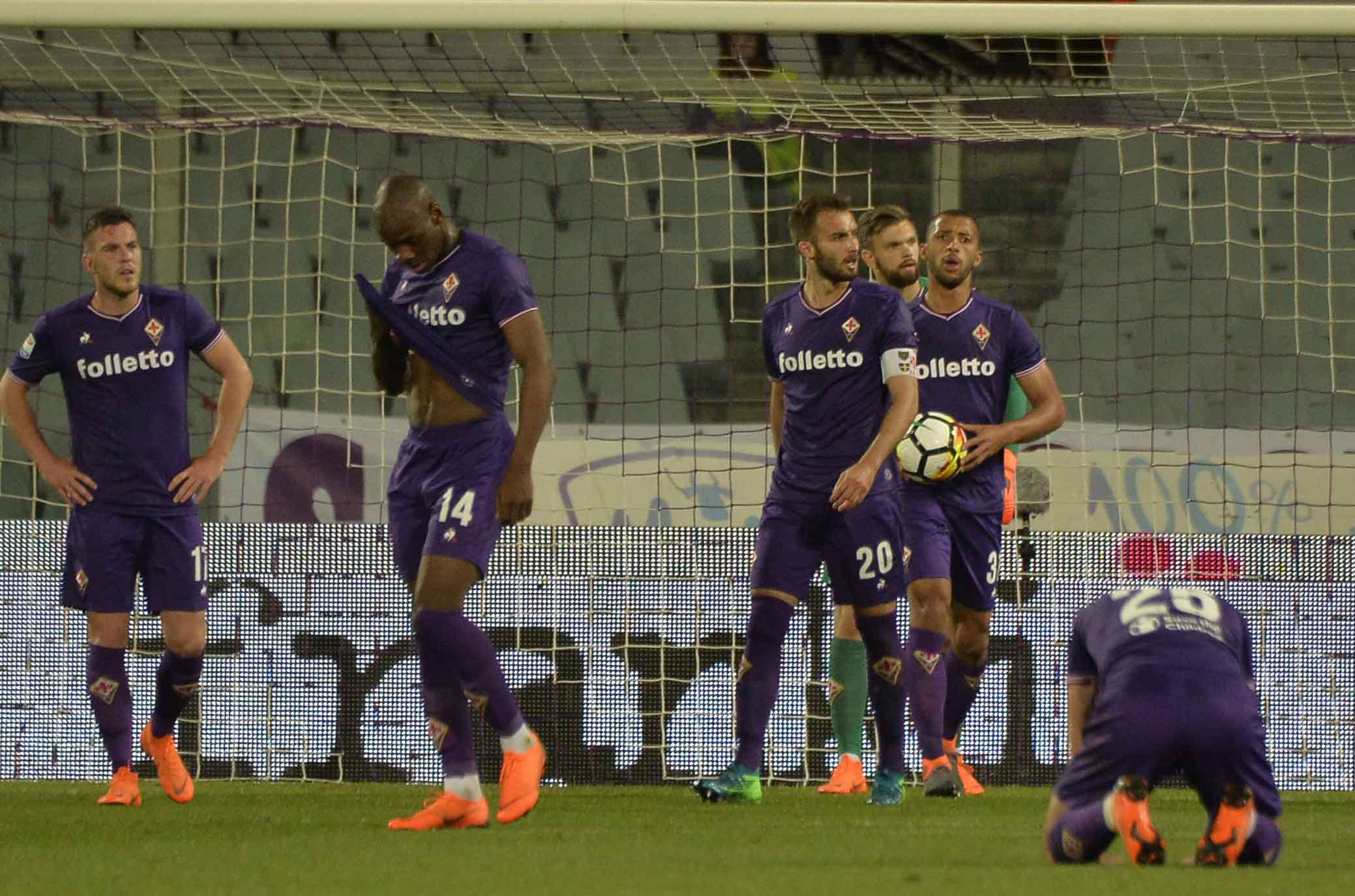 FIORENTINA-LAZIO 18-04-2018 DELUSIONE FINALE. SILPRESS/GALASSI SILVANO