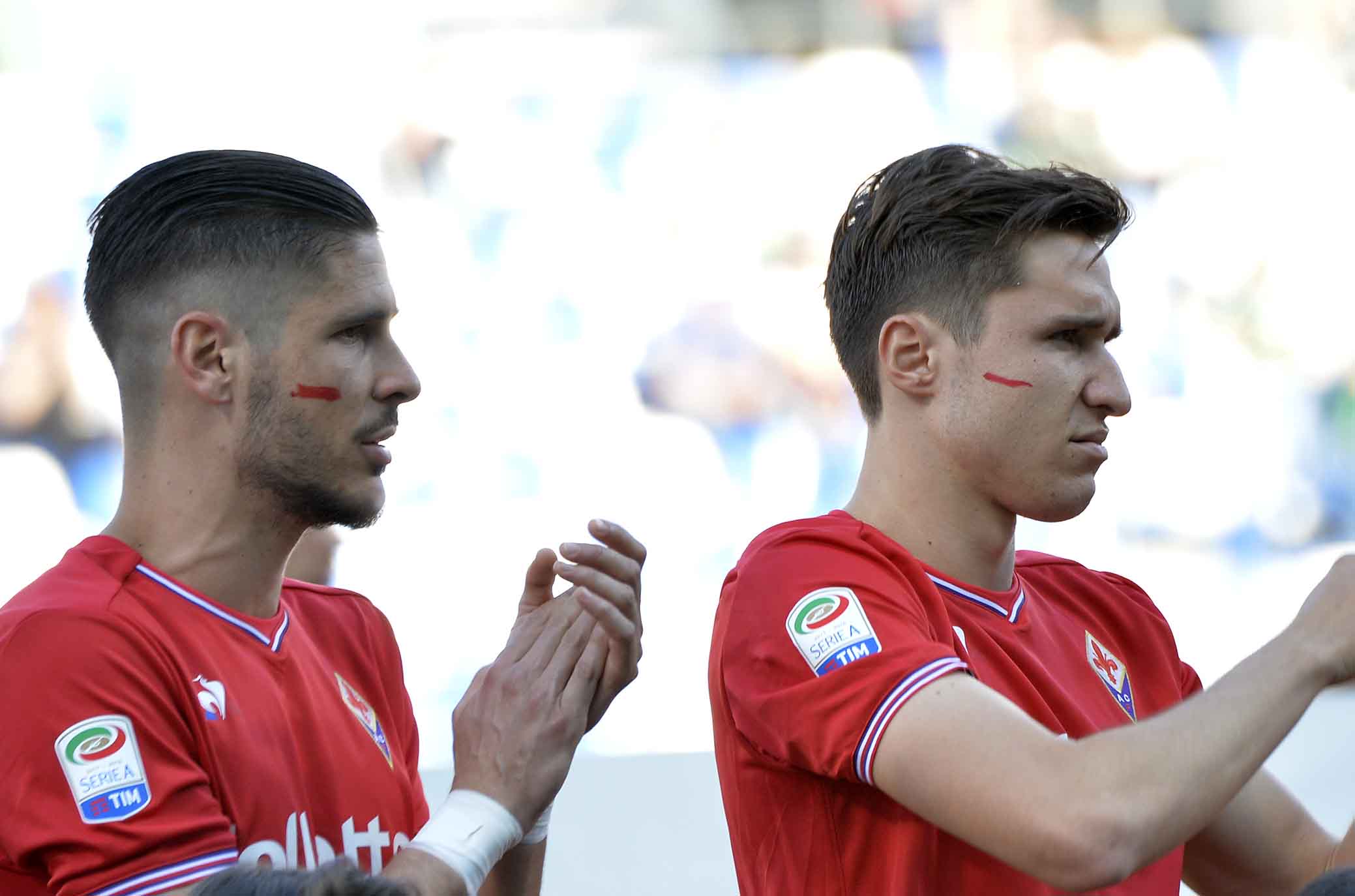 SASSUOLO-FIORENTINA 21-04-2018 DIEGO FALCINELLI E FEDERICO CHIESA. SILPRESS/GALASSI SILVANO