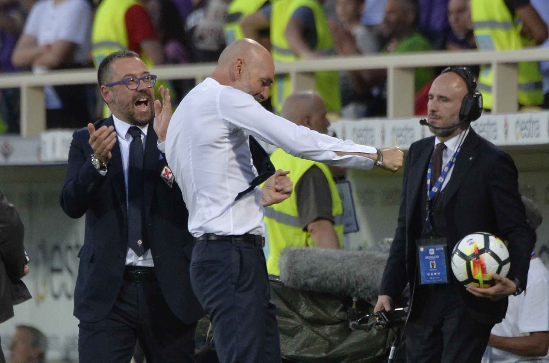 FIORENTINA-NAPOLI 29-04-2018. ESULTANZA DI STEFANO PIOLI. SILPRESS/GALASSI SILVANO