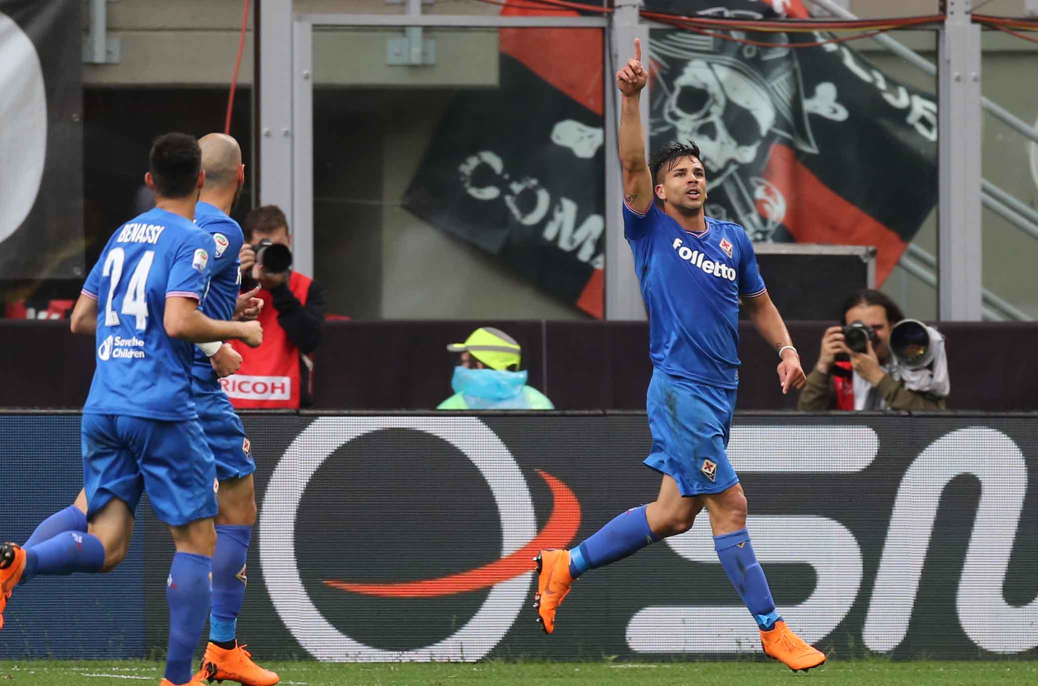 MILAN-FIORENTINA 20-05-2018 ESULTANZA DI GIOVANNI SIMEONE. SILPRESS/ALBERTO MARIANI