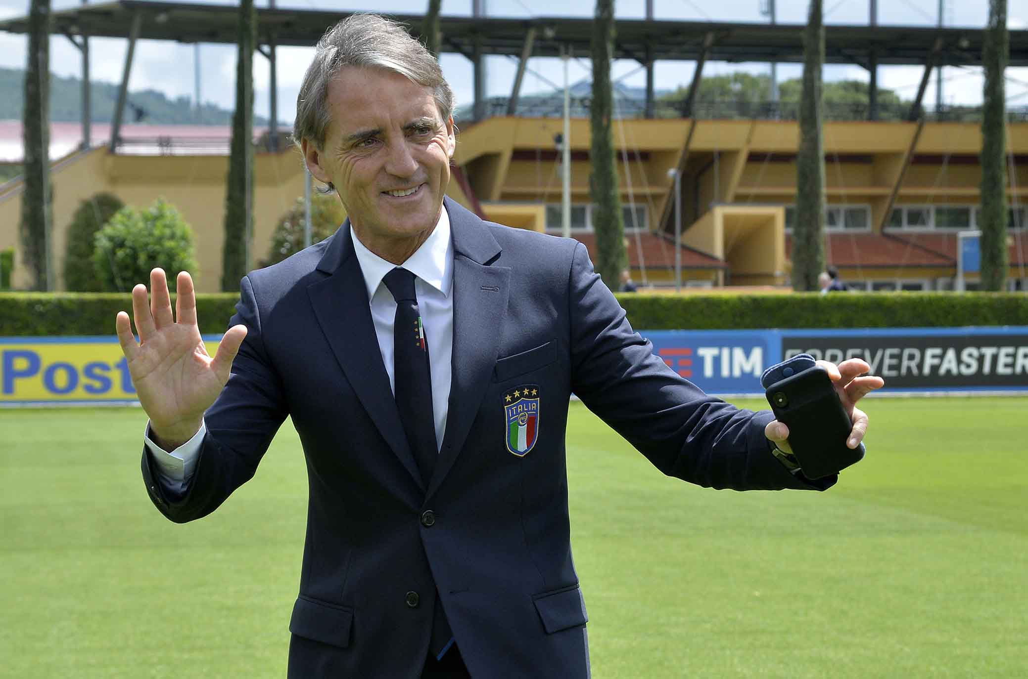 COVERCIANO 15-05-2018 PRESENTAZIONE DI ROBERTO MANCINI MISTER DELLA NAZIONALE AL CENTRO TECNICO CI COVERCIANO. SILPRESS/GALASSI SILVANO