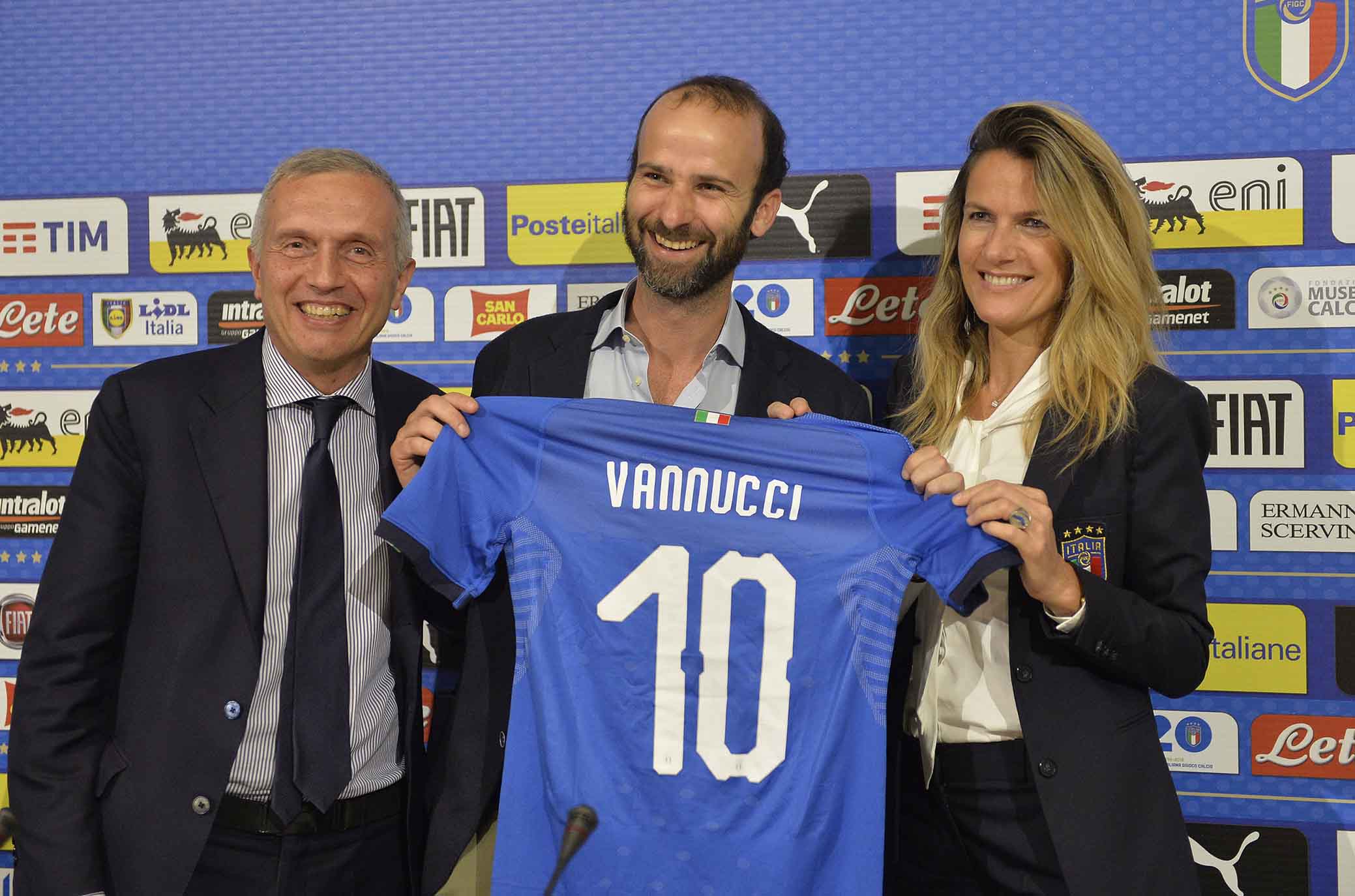 COVERCIANO 29-05-2018 Presentazione della Nazionale Italiana Femminile per il pass Mondiale. SANDRO MENCUCCI, ANDREA VANNUCCI E BARBARA FACCHETTI. SILPRESS/GALASSI SILVANO