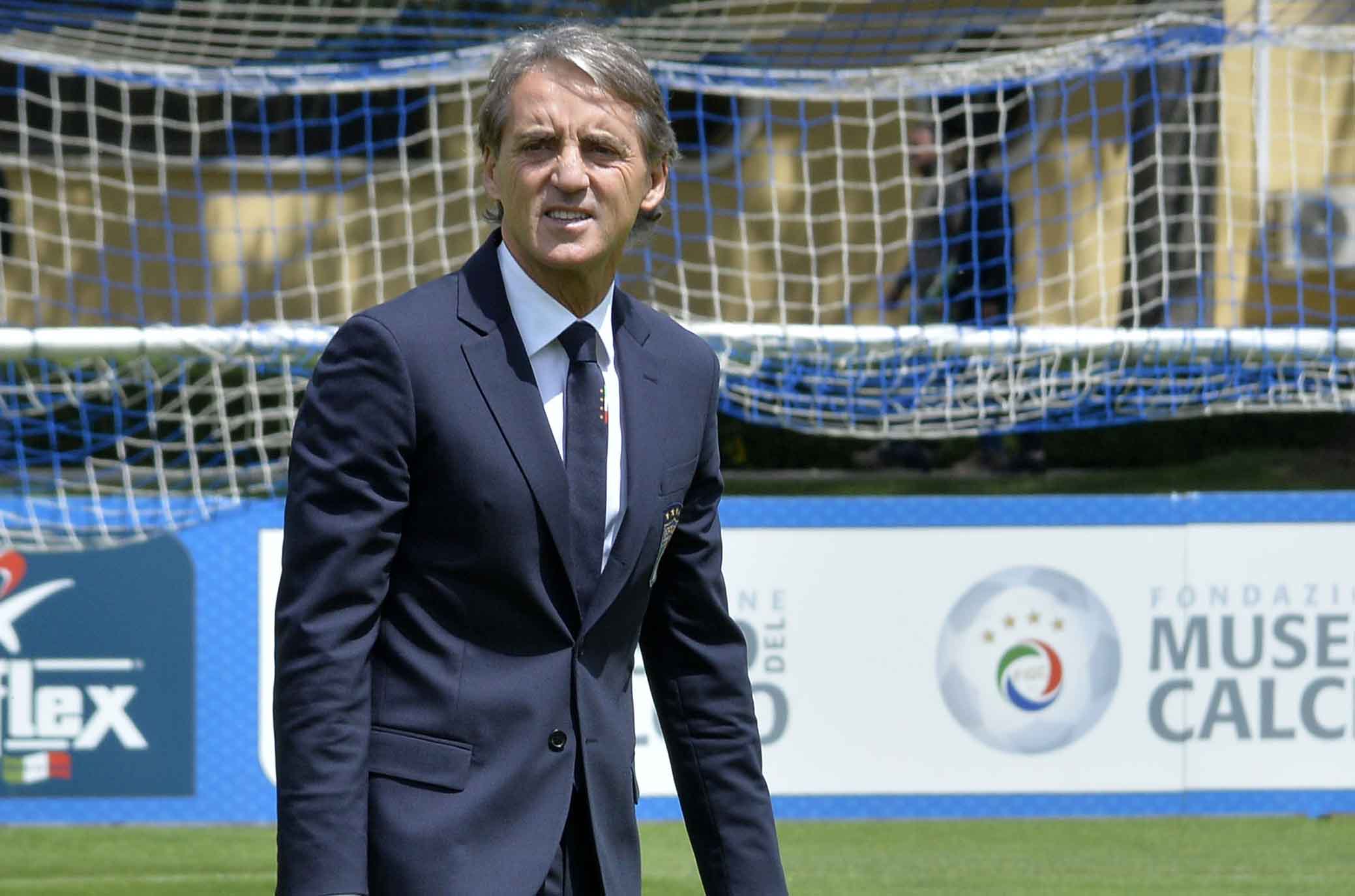 COVERCIANO 15-05-2018 PRESENTAZIONE DI ROBERTO MANCINI MISTER DELLA NAZIONALE AL CENTRO TECNICO CI COVERCIANO. SILPRESS/GALASSI SILVANO