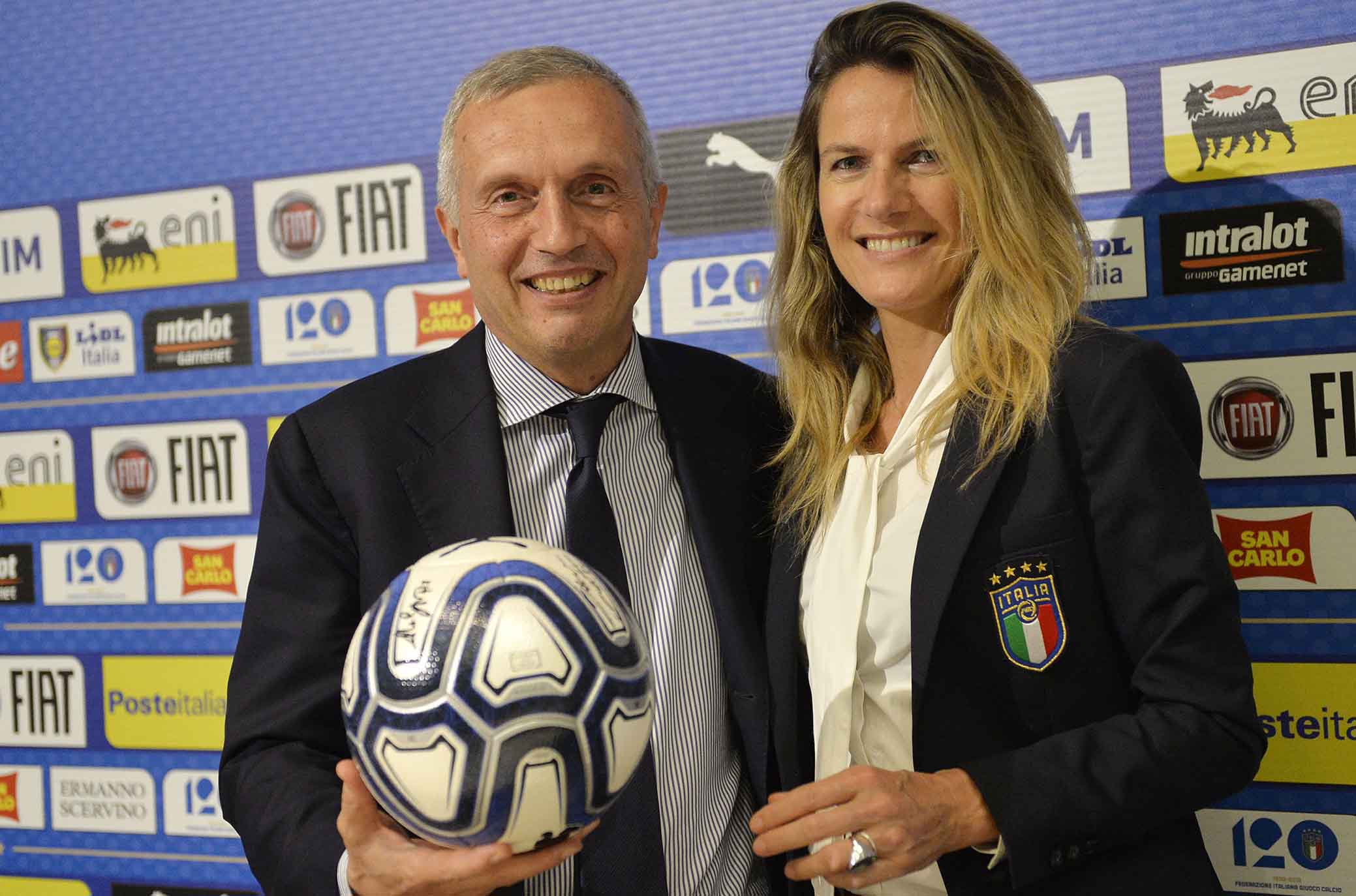 COVERCIANO 29-05-2018 Presentazione della Nazionale Italiana Femminile per il pass Mondiale. SANDRO MENCUCCI E BARBARA FACCHETTI. SILPRESS/GALASSI SILVANO