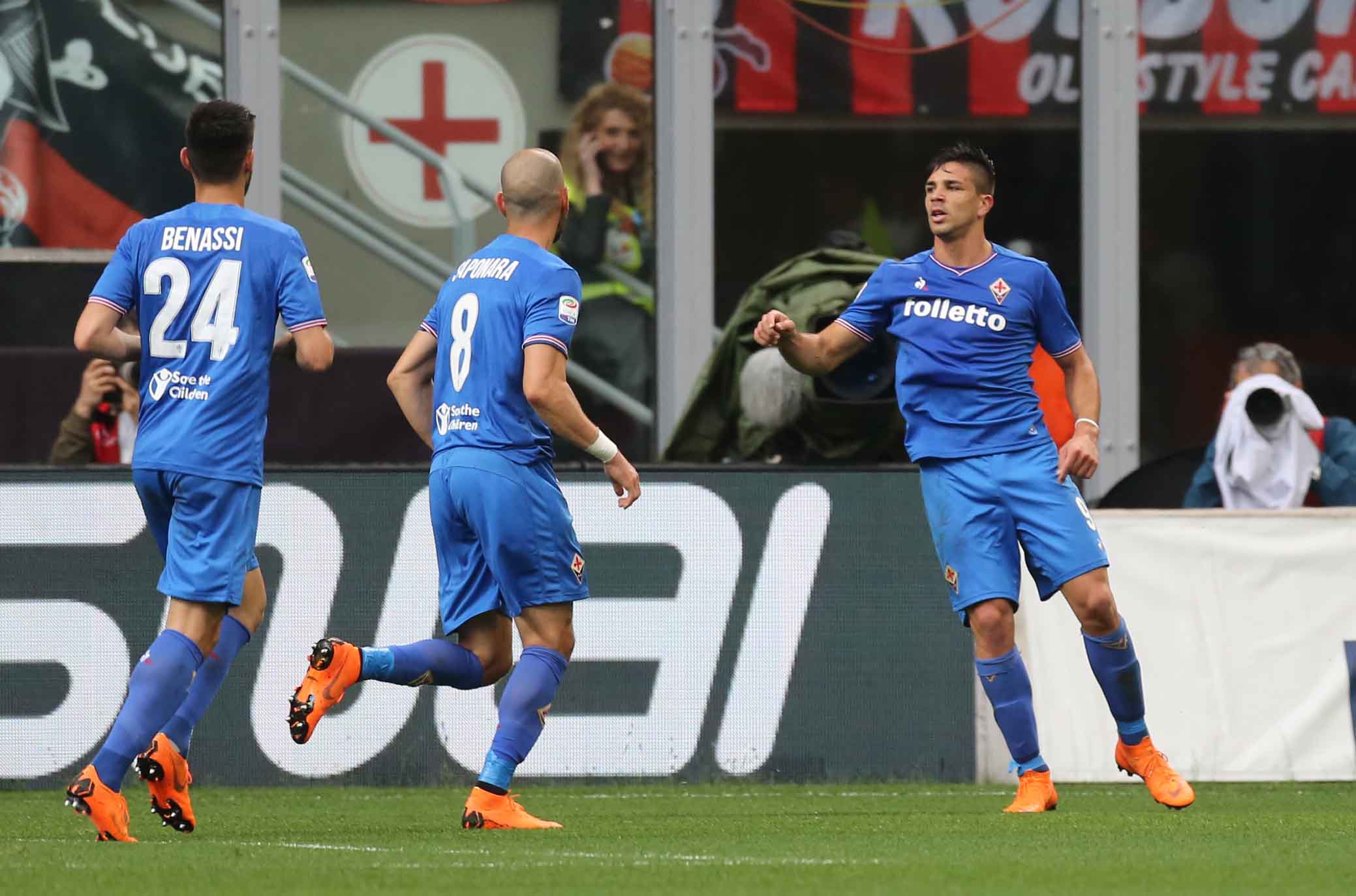MILAN-FIORENTINA 20-05-2018 ESULTANZA DI GIOVANNI SIMEONE. SILPRESS/ALBERTO MARIANI