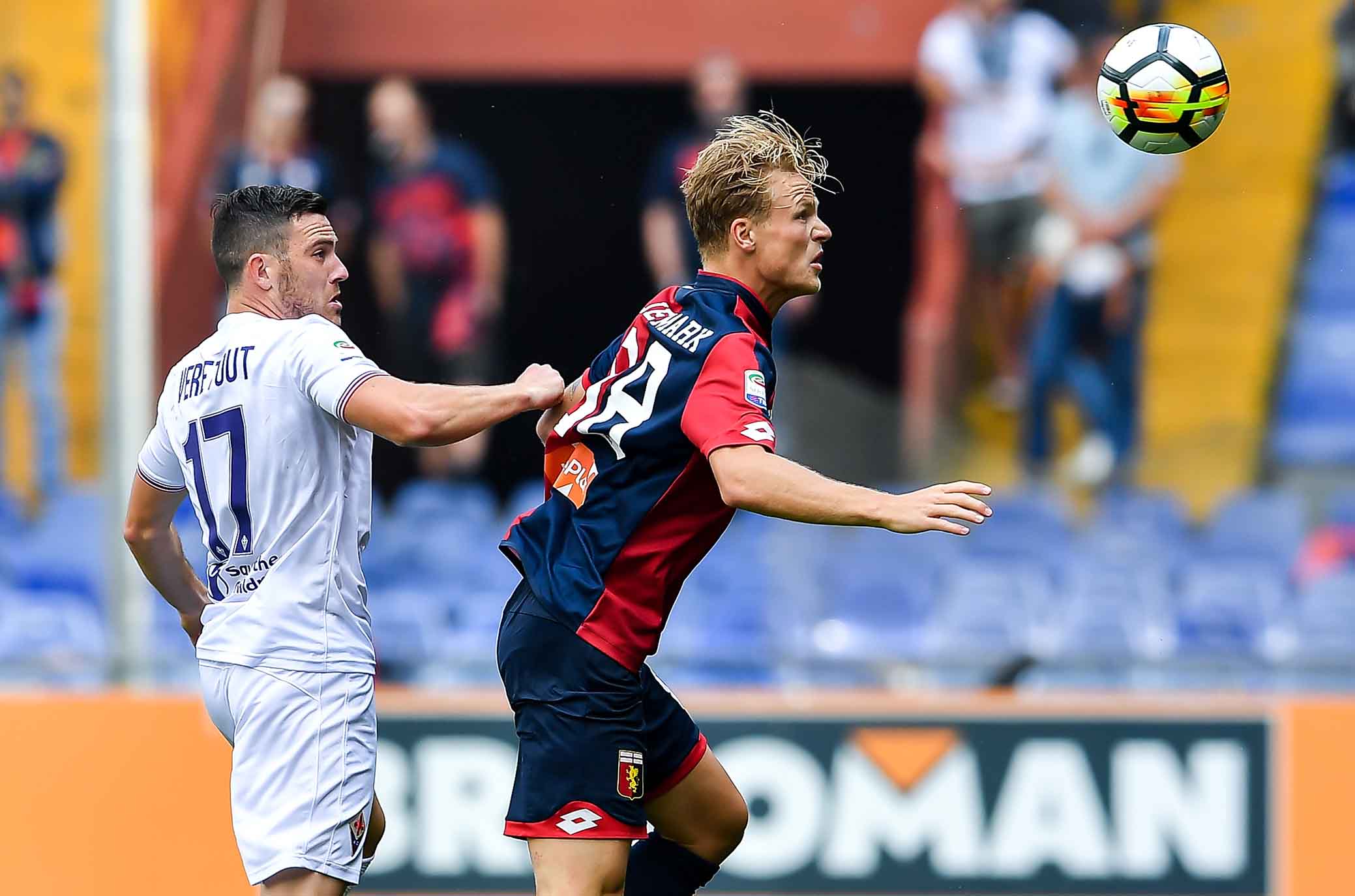 Genova, 06/05/2018 Serie A/Genoa-Fiorentina Jordan Veretout-Oscar Carl Niclas Hiljemark. SILPRESS