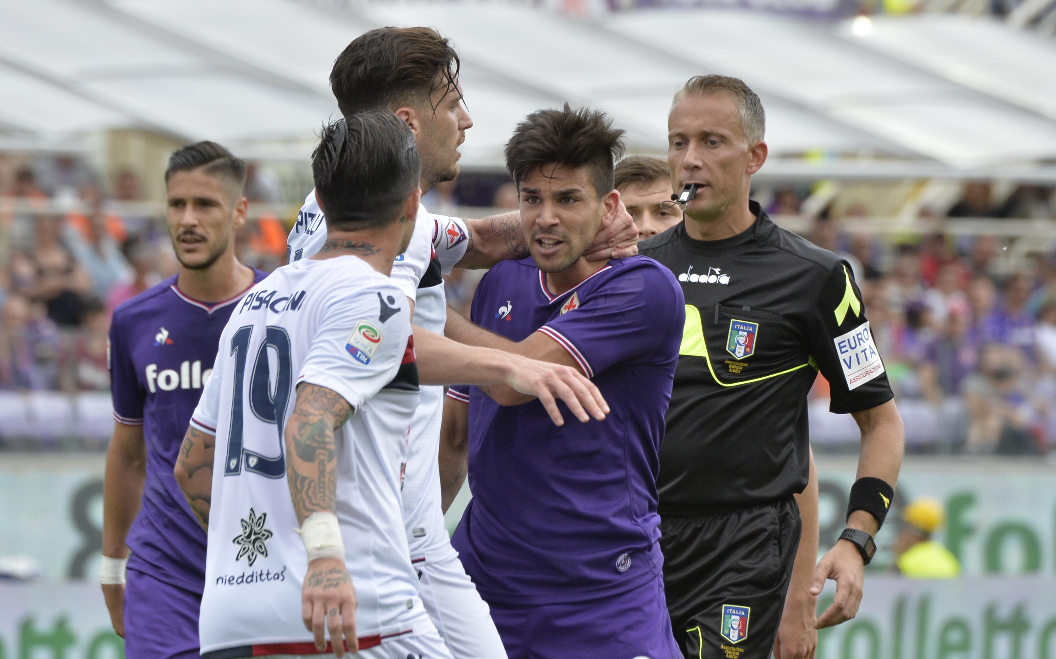 FIORENTINA-CAGLIARI 13-05-2018 GIOVANNI SIMEONE E PISACANE. SILPRESS/GALASSI SILVANO