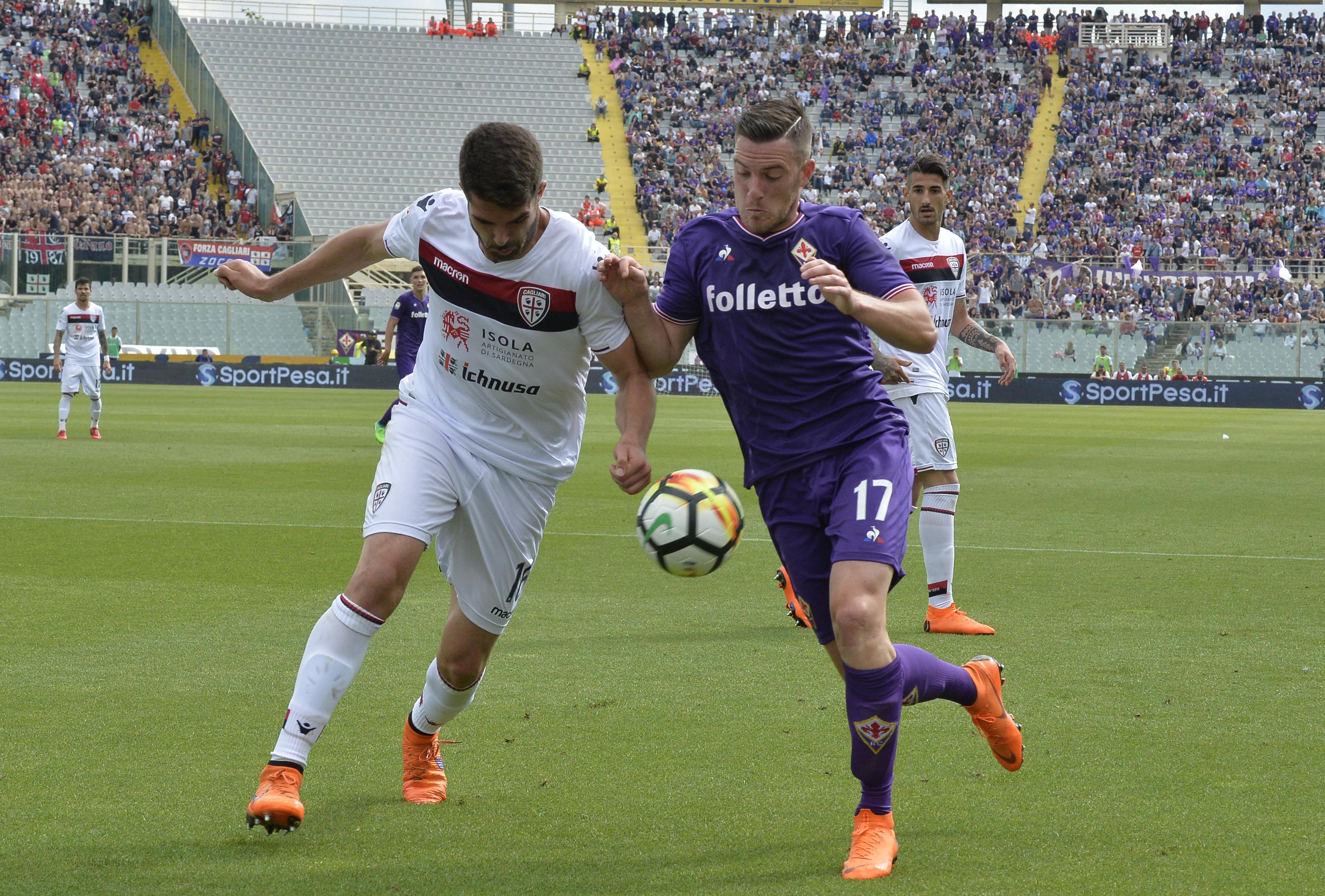 FIORENTINA-CAGLIARI 13-05-2018 JORDANA VERETOUT E FARAGO. SILPRESS/GALASSI SILVANO