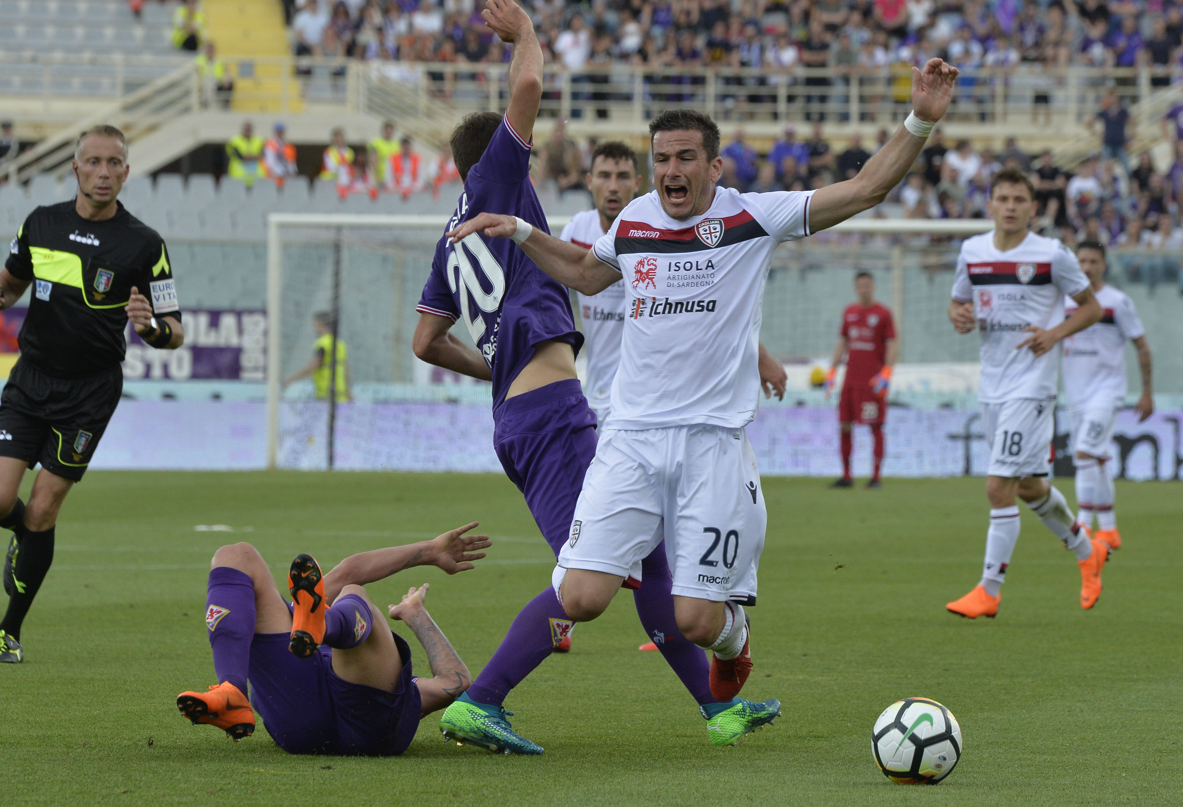 FIORENTINA-CAGLIARI 13-05-2108 PADOIN. SILPRESS/GALASSI SILVANO