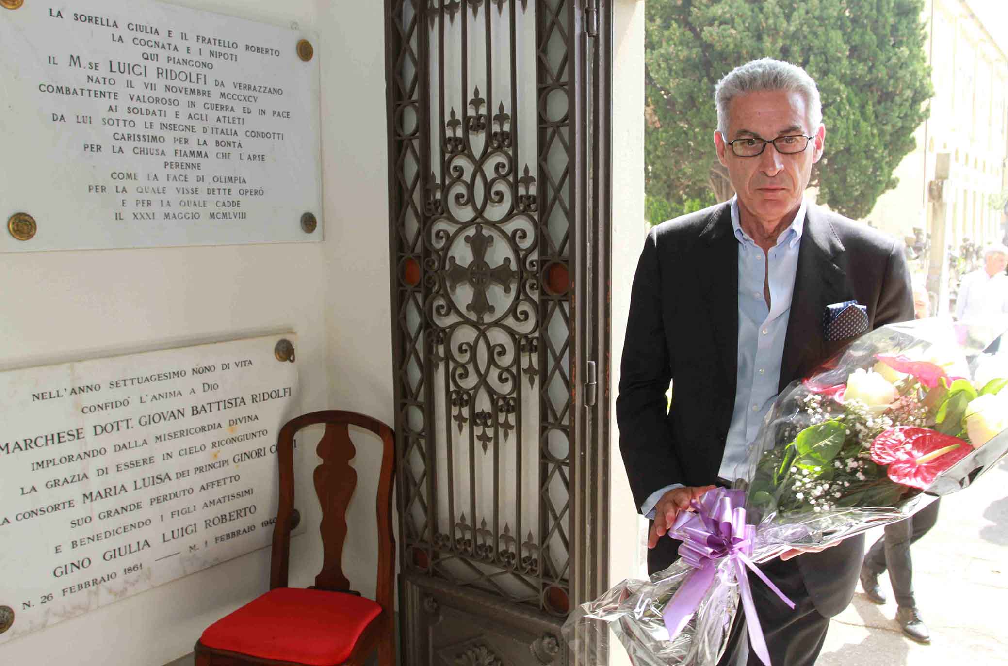 FIRENZE CIMITERO DI SOFFIANO COMMEMORAZIONE PER RIDOLFI GINO SALICA. SILPRESS/GALASSI SILVANO
