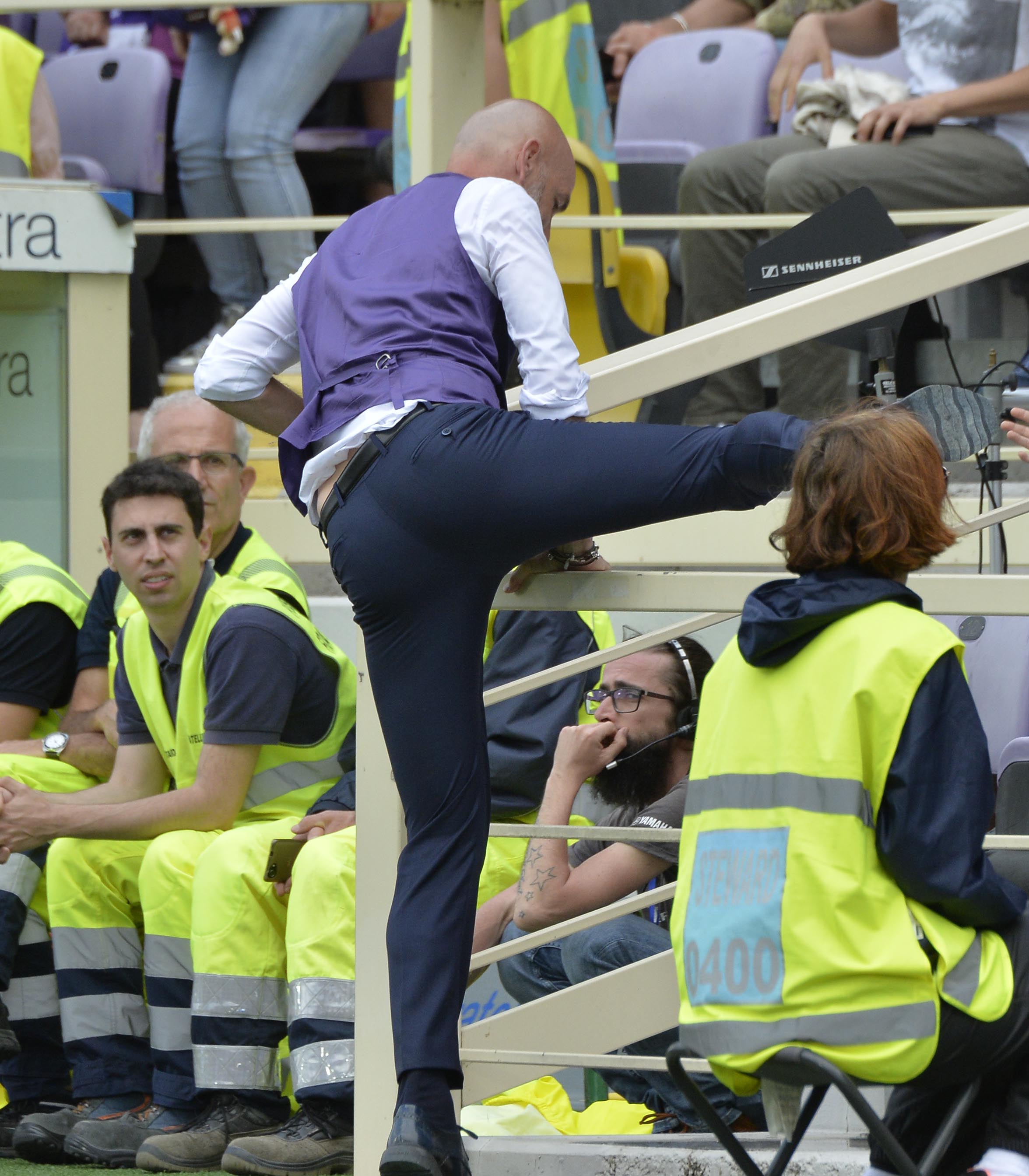 FIORENTINA-CAGLIARI 13-05-2018 STEFANO PIOLI ESPULSO. SILPRESS/GALASSI SILVANO
