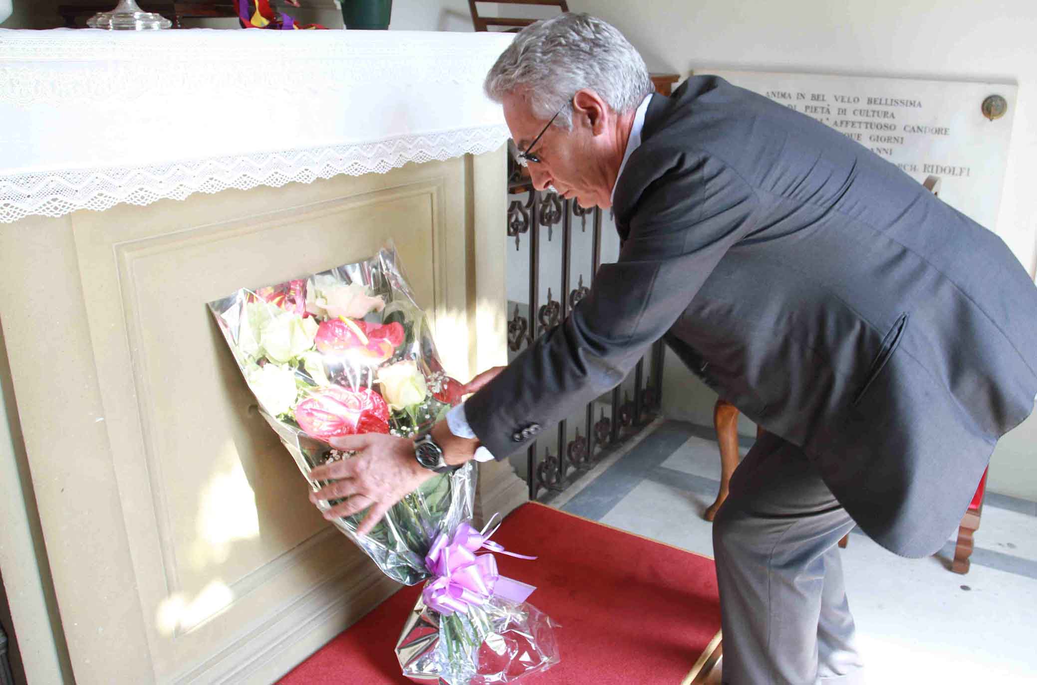 Gino Salica alla commemorazione per i 60 anni dalla scomparsa di Ridolfi (FOTO)