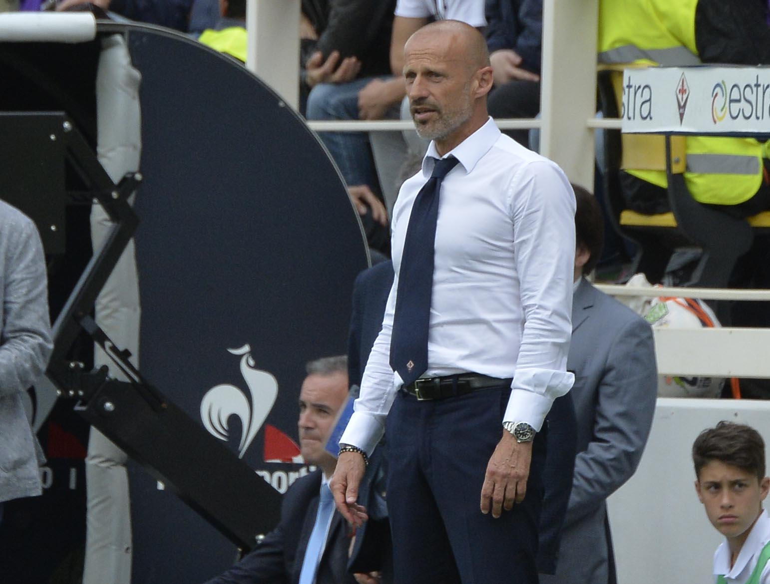 FIORENTINA-CAGLIARI 13-05-2018 IL SECONDO AL POSTO DI PIOLI ESPULSO. SILPRESS/GALASSI SILVANO