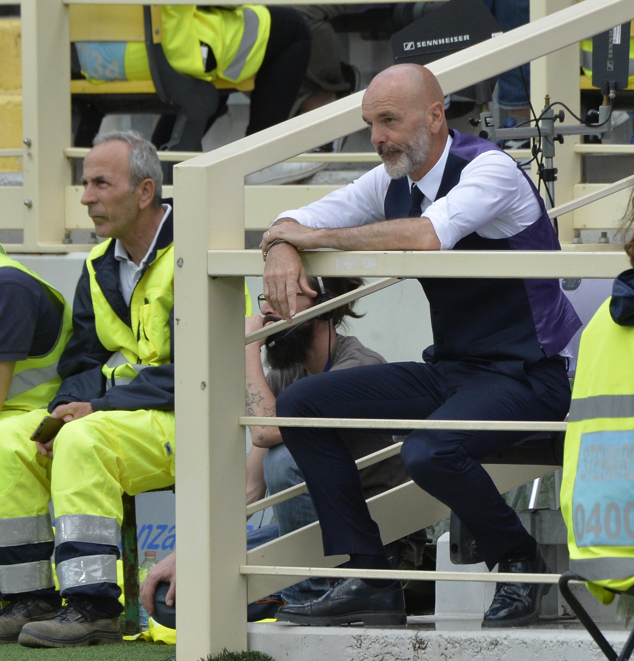 FIORENTINA-CAGLIARI 13-05-2018 STEFANO PIOLI ESPULSO DELUSO. SILPRESS/GALASSI SILVANO