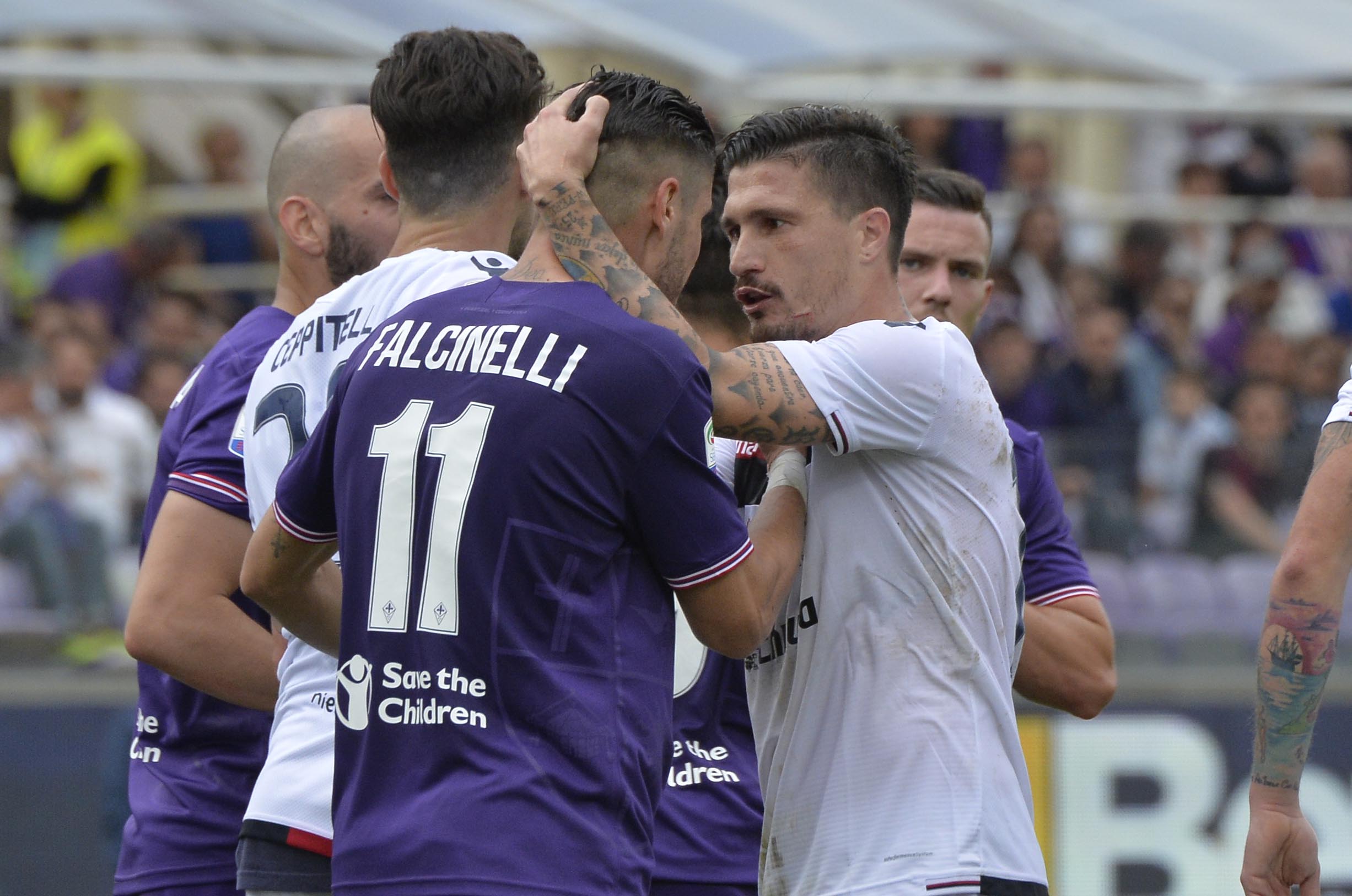FIORENTINA-CAGLIARI 13-05-2018 RISSA A FINE PARTITA. SILPRESS/GALASSI SILVANO