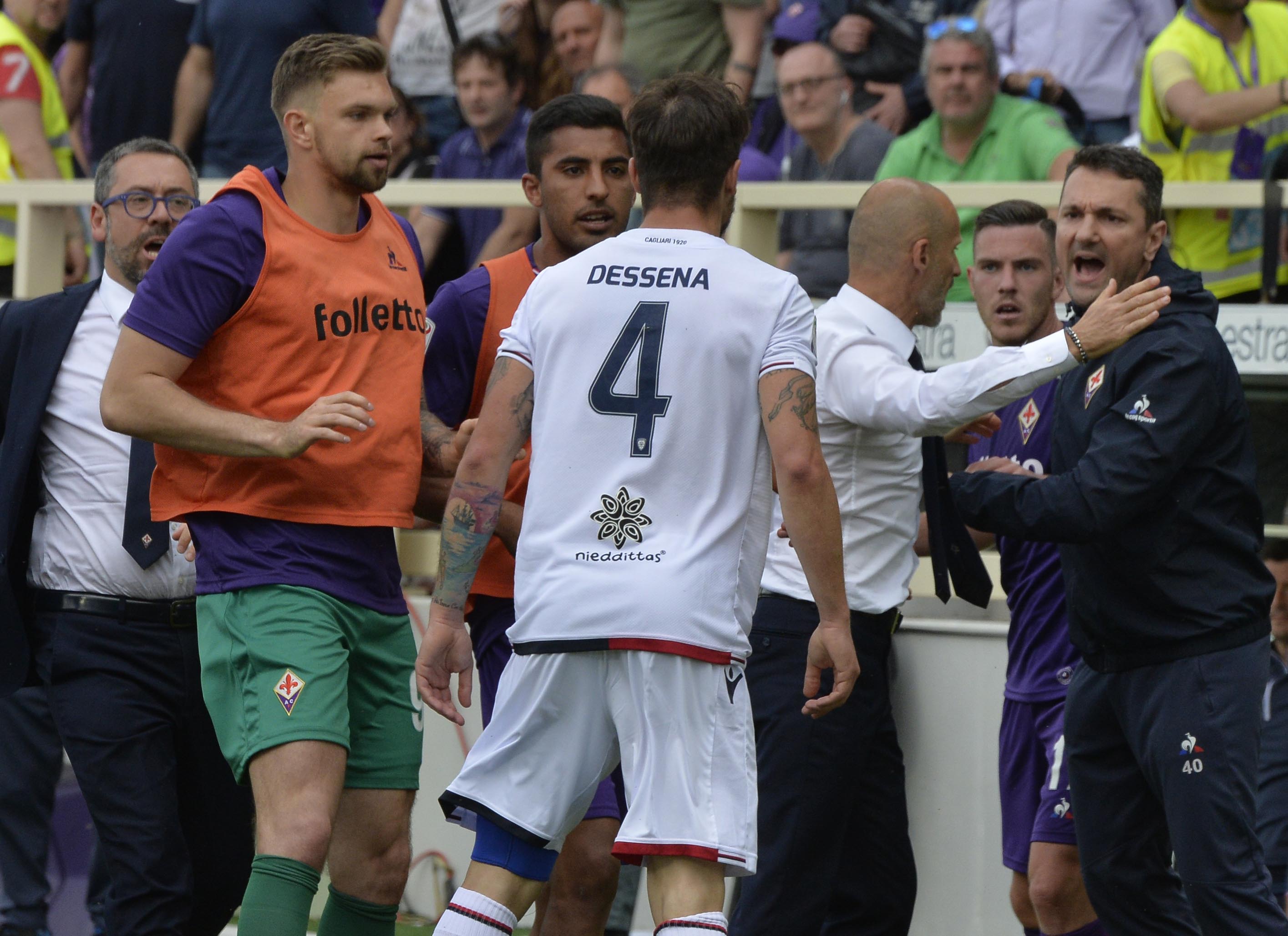 FIORENTINA-CAGLIARI 13-05-2018 RISSA A FINE PARTITA. SILPRESS/GALASSI SILVANO