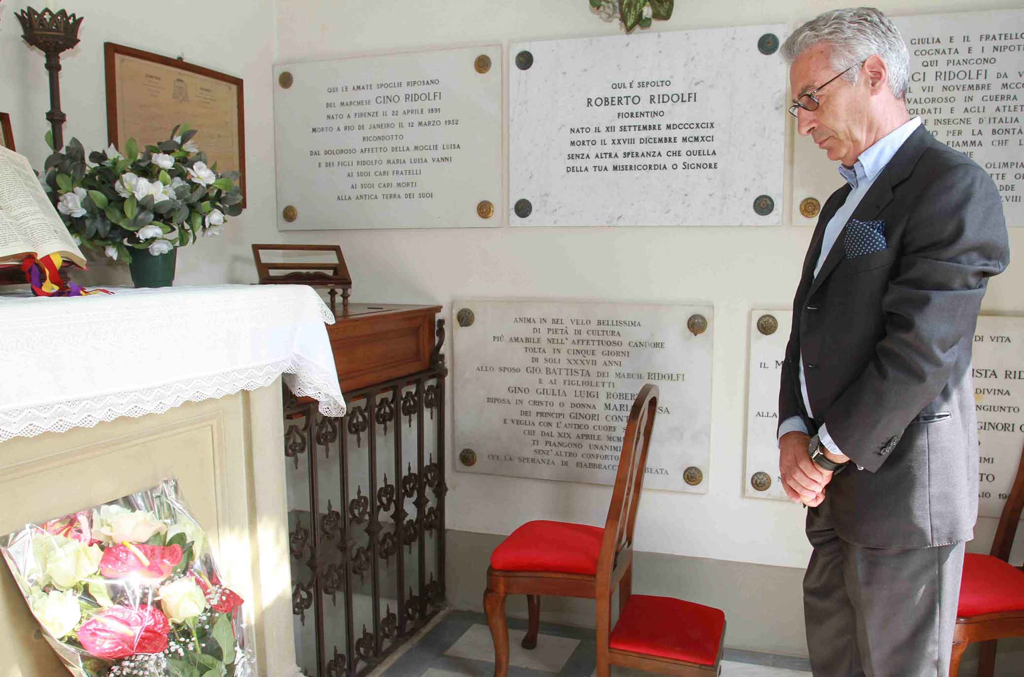 FIRENZE CIMITERO DI SOFFIANO COMMEMORAZIONE PER RIDOLFI GINO SALICA. SILPRESS/GALASSI SILVANO