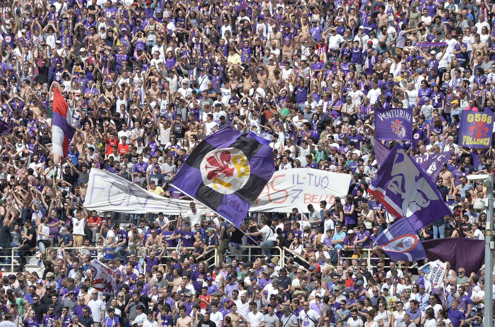 Sostegno e amore: 1000 i tifosi viola al seguito della Fiorentina domenica a San Siro