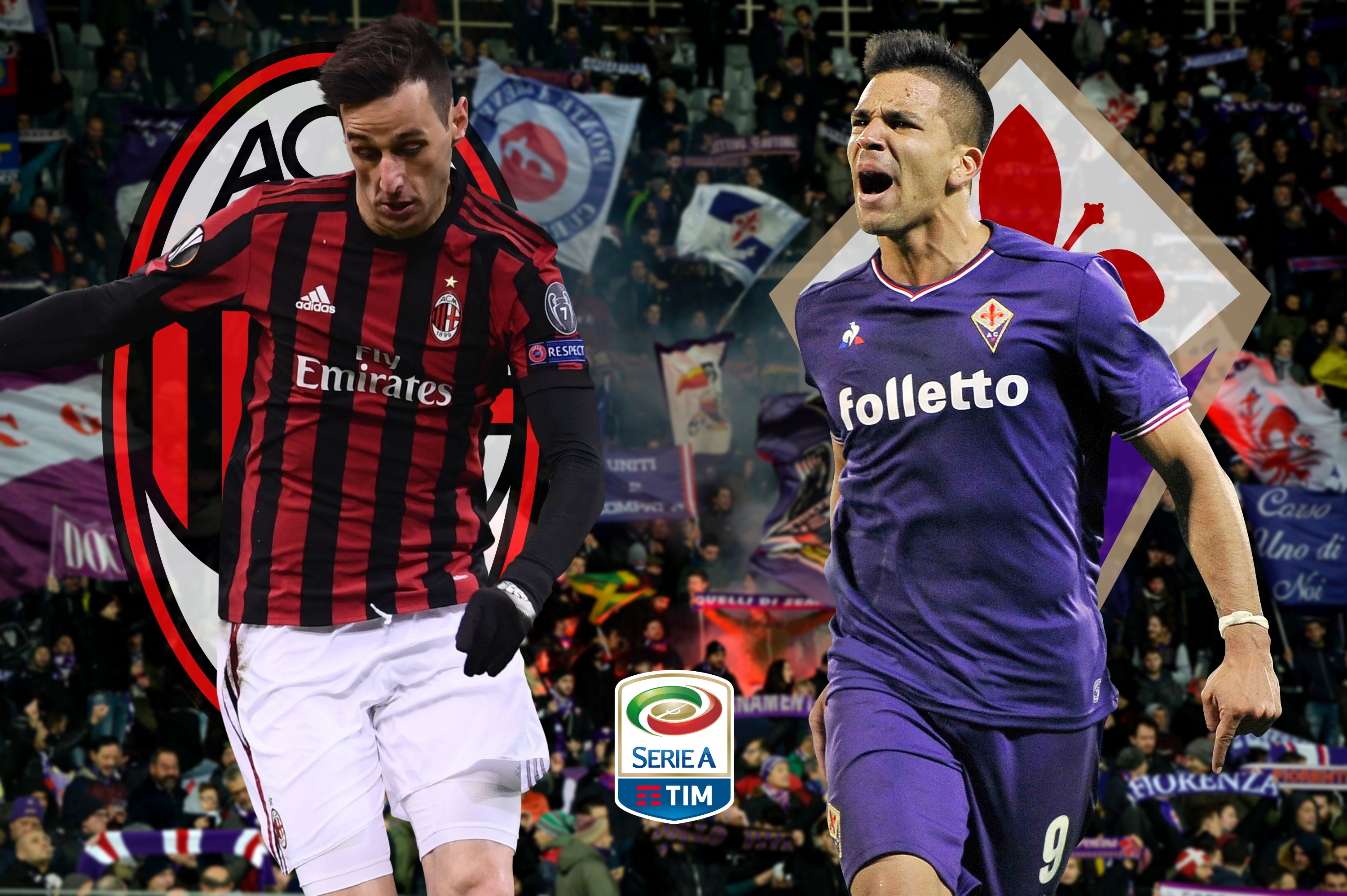 Milan-Fiorentina finisce 5-1: crollo viola a San Siro. La cronaca